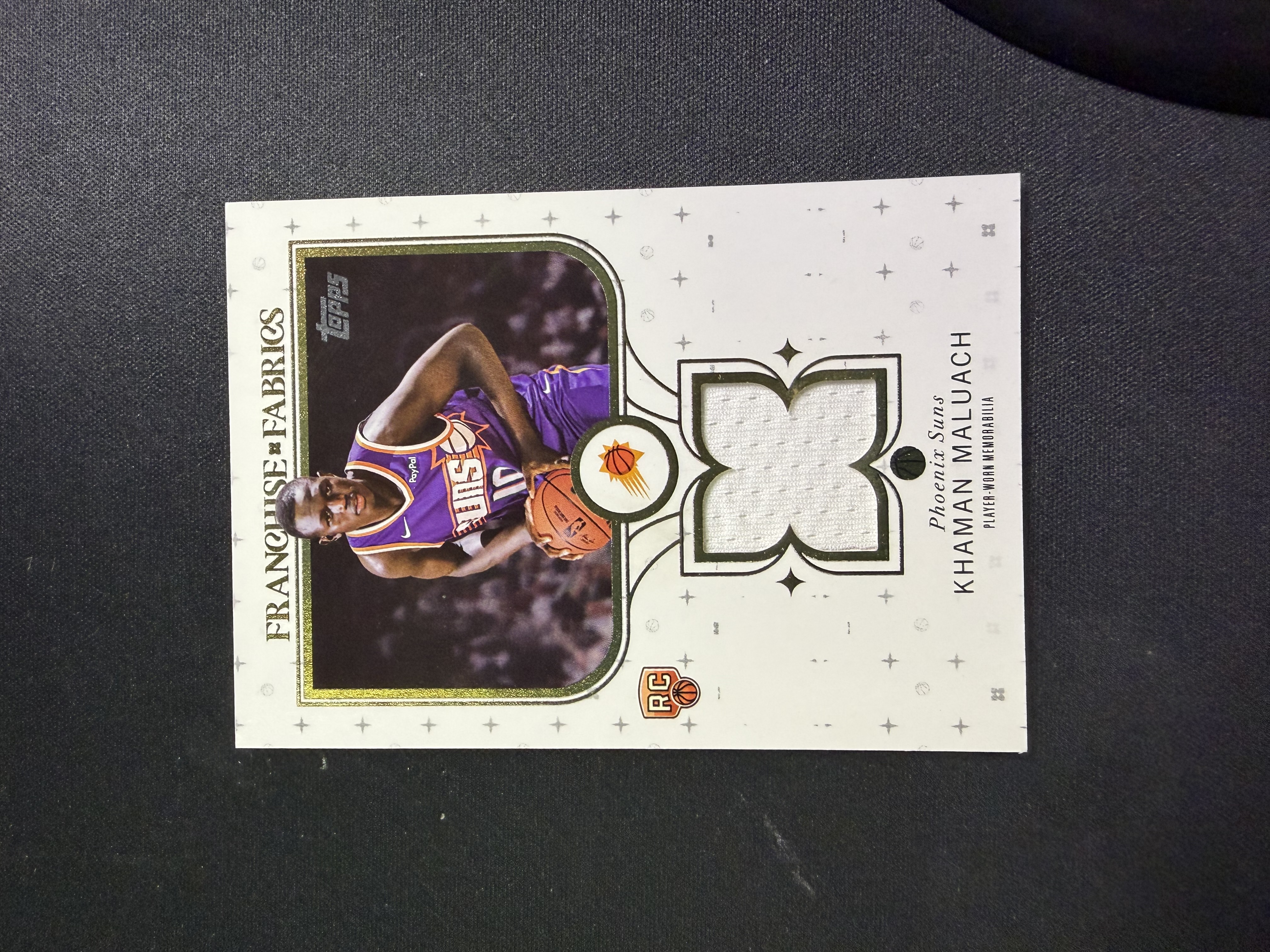 2025-26 Topps Holiday Mega Khaman Maluach RC 卡曼 马卢阿奇 太阳 新秀 物料 亲穿球衣 PPP