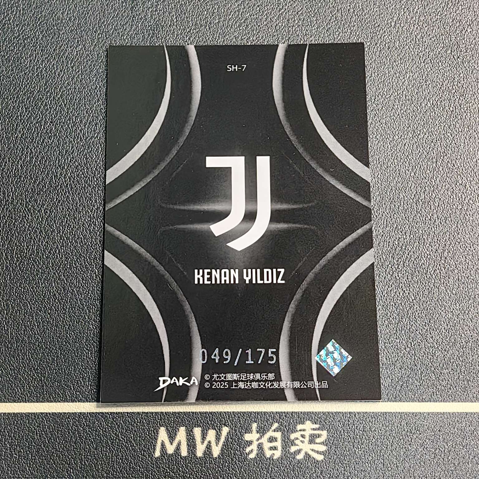 【MW拍卖 接代拍】 伊尔迪兹 /175编 2025 DAKA 达咖 尤文图斯队盒 银折 意甲 KENAN YILDIZ 土耳其 尤文图斯 -W