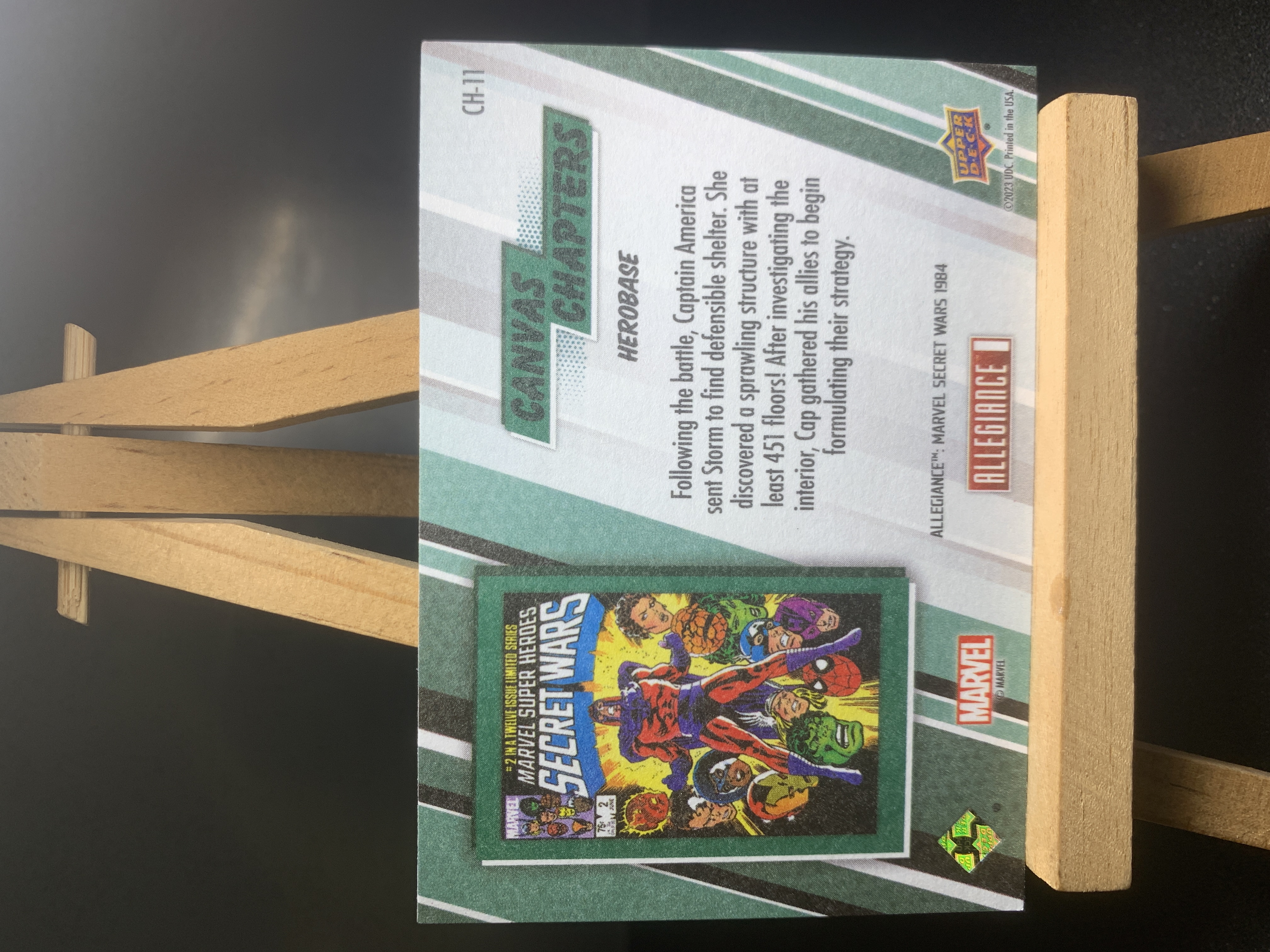 (B5) 2023 UPPER DECK 漫威 油画 画布 特卡 CH-11 实卡好看 收藏凑套必备 卡品如图 !!!