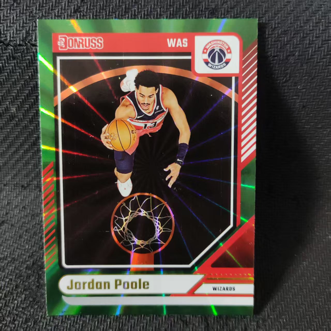 2024-25 Panini Donruss Jordan Poole 乔丹 普尔 绿佛光折 折射 奇才队 收藏必备 可累计 接代卖
