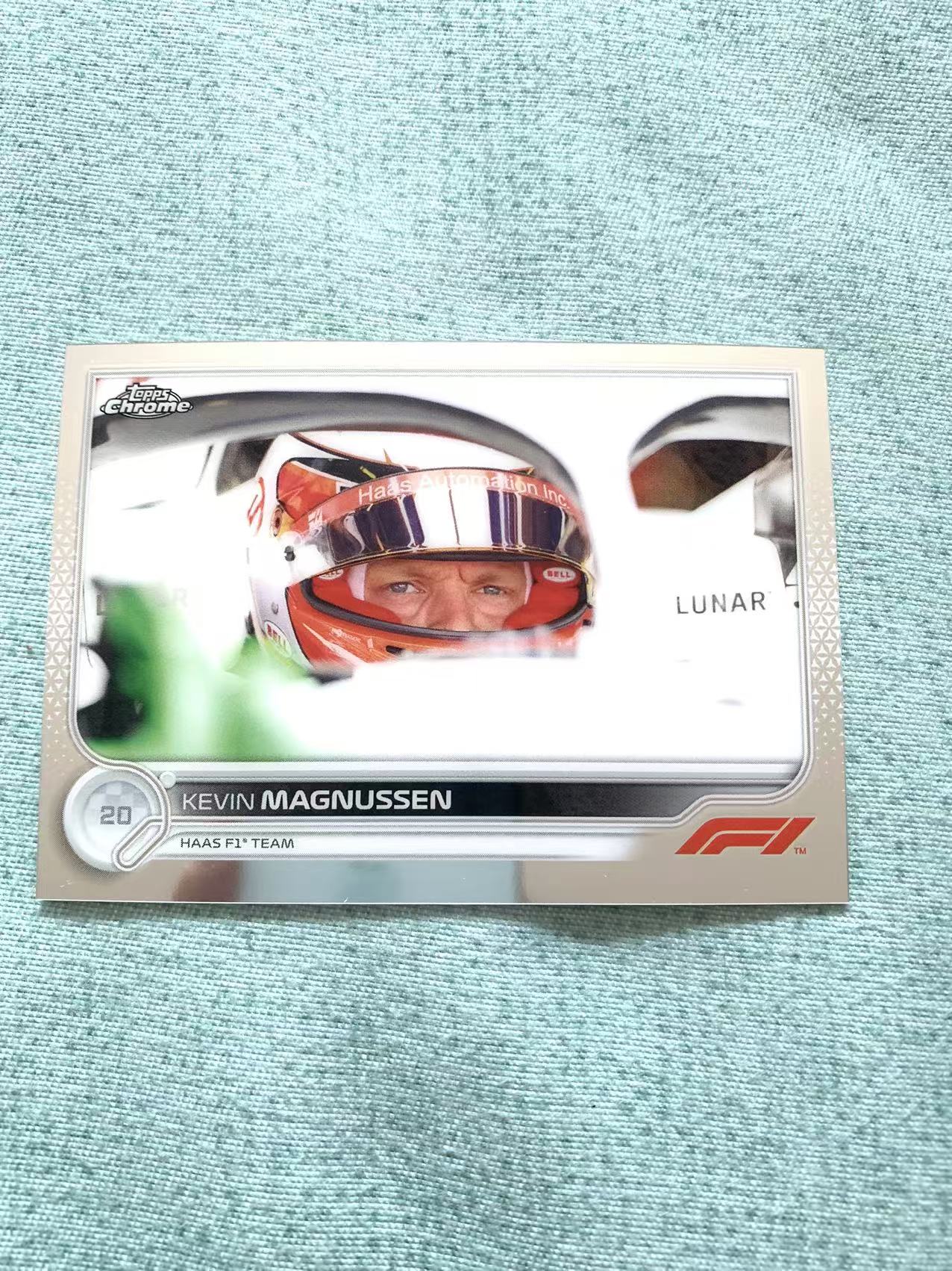 2022 Topps Chrome Kevin Magnussen 哈斯 马格努森 马画龙 头盔座驾选图热门 base 品如图 专收推荐主页还有
