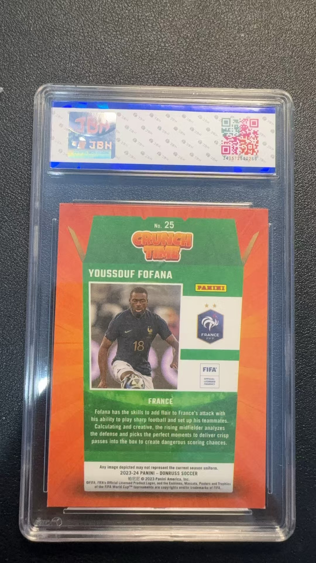 2024 Panini Donruss Youssouf Fofana 杜蕾斯系列 FIFA 法国 优素福 福法纳 关键时刻 麦片特卡 评级卡8卡品如图 寄付顺丰 zy