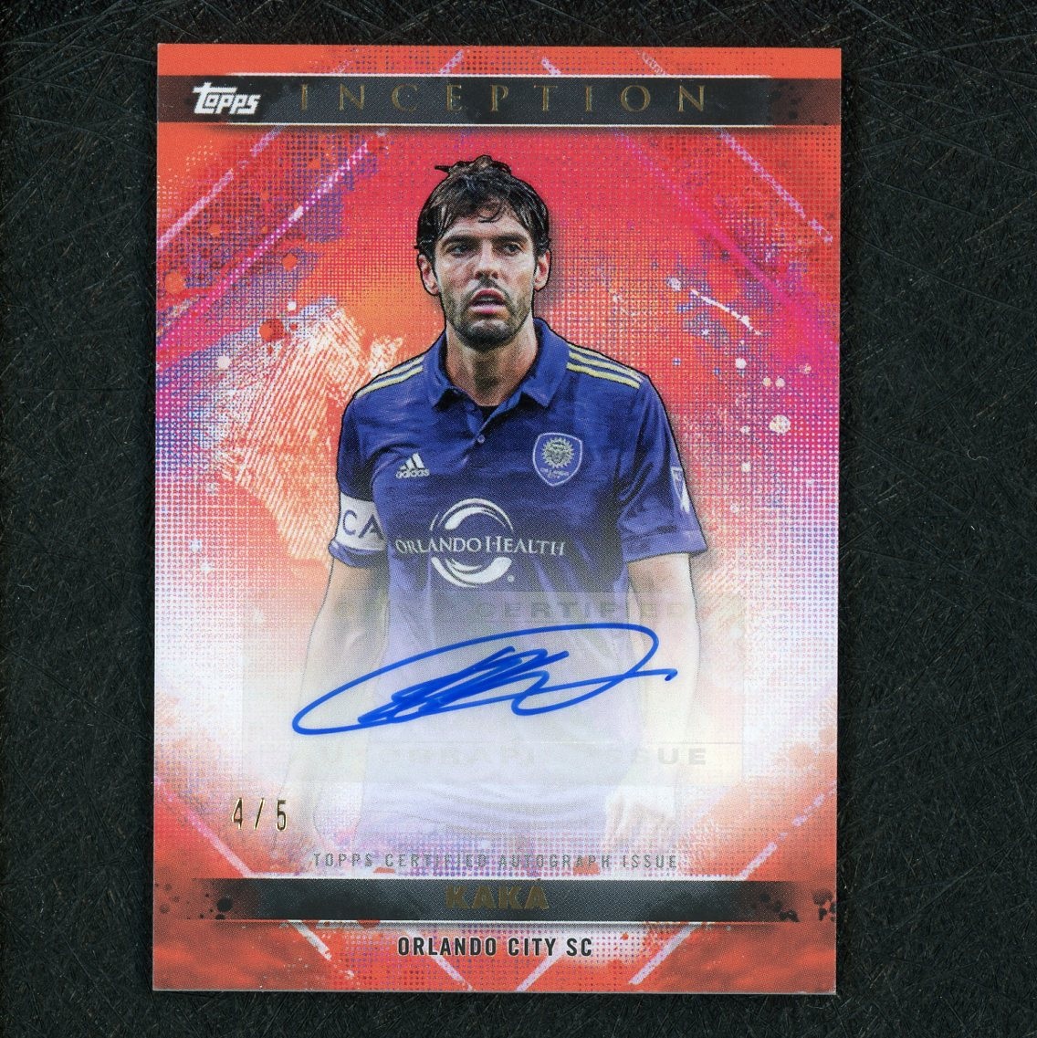 Mls Inception 2025 Topps Inception MLS 盗梦空间 美职联 Kaka 卡卡 签字 红平行 奥兰多城 AC米兰 皇马 巴西 4/5编 ...