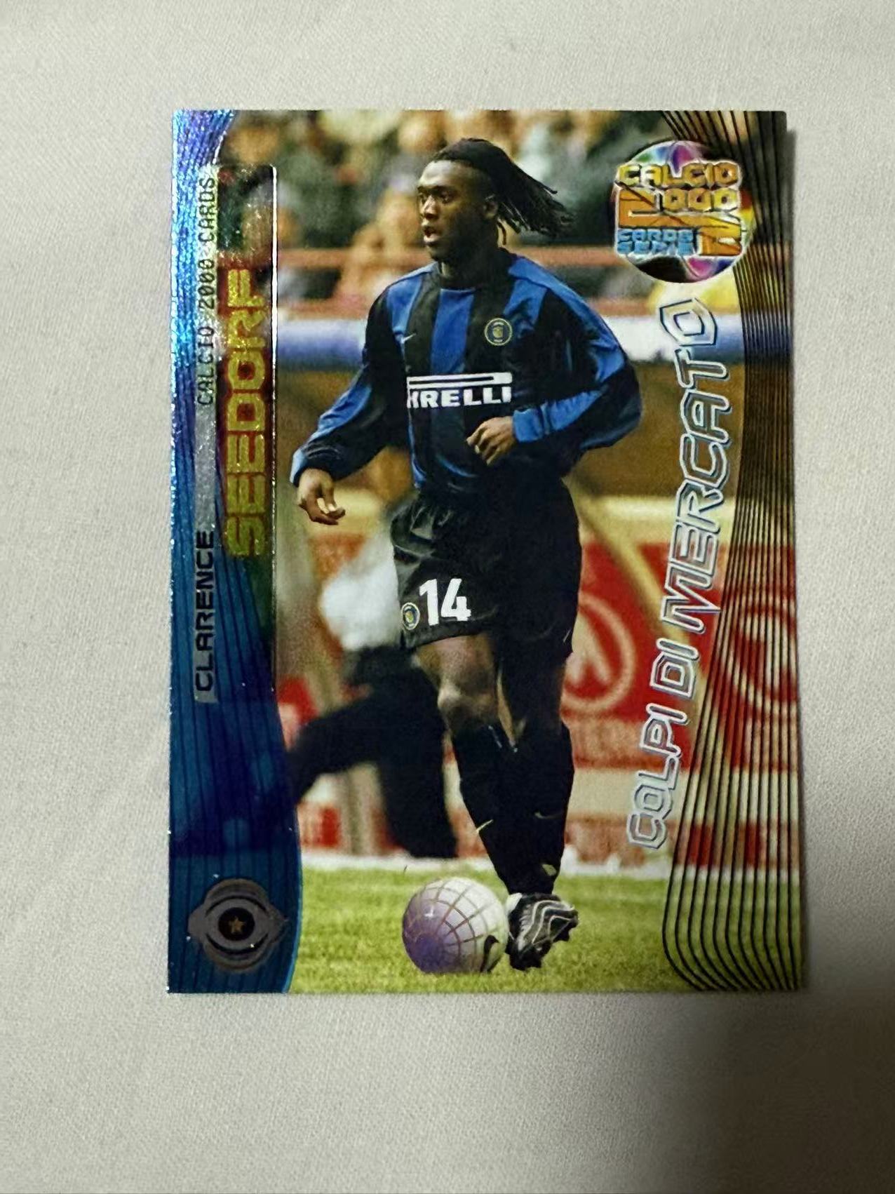 2000 Panini 意甲 Clarence Seedorf 【mxn拍卖】西多夫 25年老卡 本系列只在日本发行 荷兰 AC米兰 国际米兰 皇马 阿贾克斯 桑普多利亚 不发到付