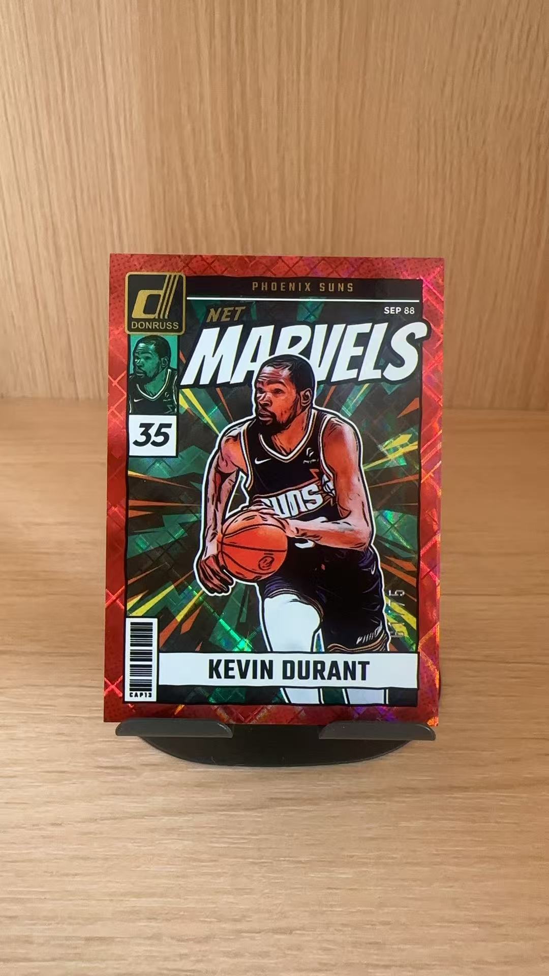 2024-25 Panini Donruss Kevin Durant 杜蕾斯 凯文 杜兰特 死神 KD 杜小帅 太阳 漫威 漫画 杂志 特卡 /75编 红钻石折 折射 卡品如图
