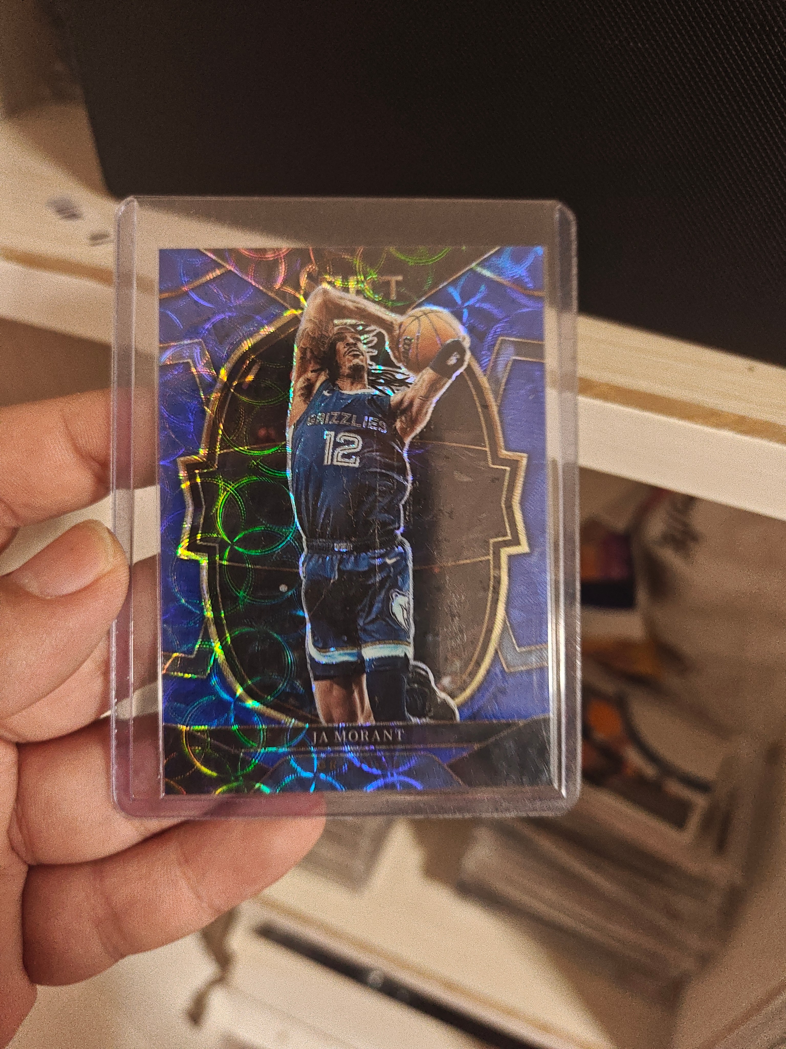 2022-23 Panini Select Ja Morant #58 圈圈折 莫兰特 蓝圈圈折 灰熊 249编 经典选图 二代枪王