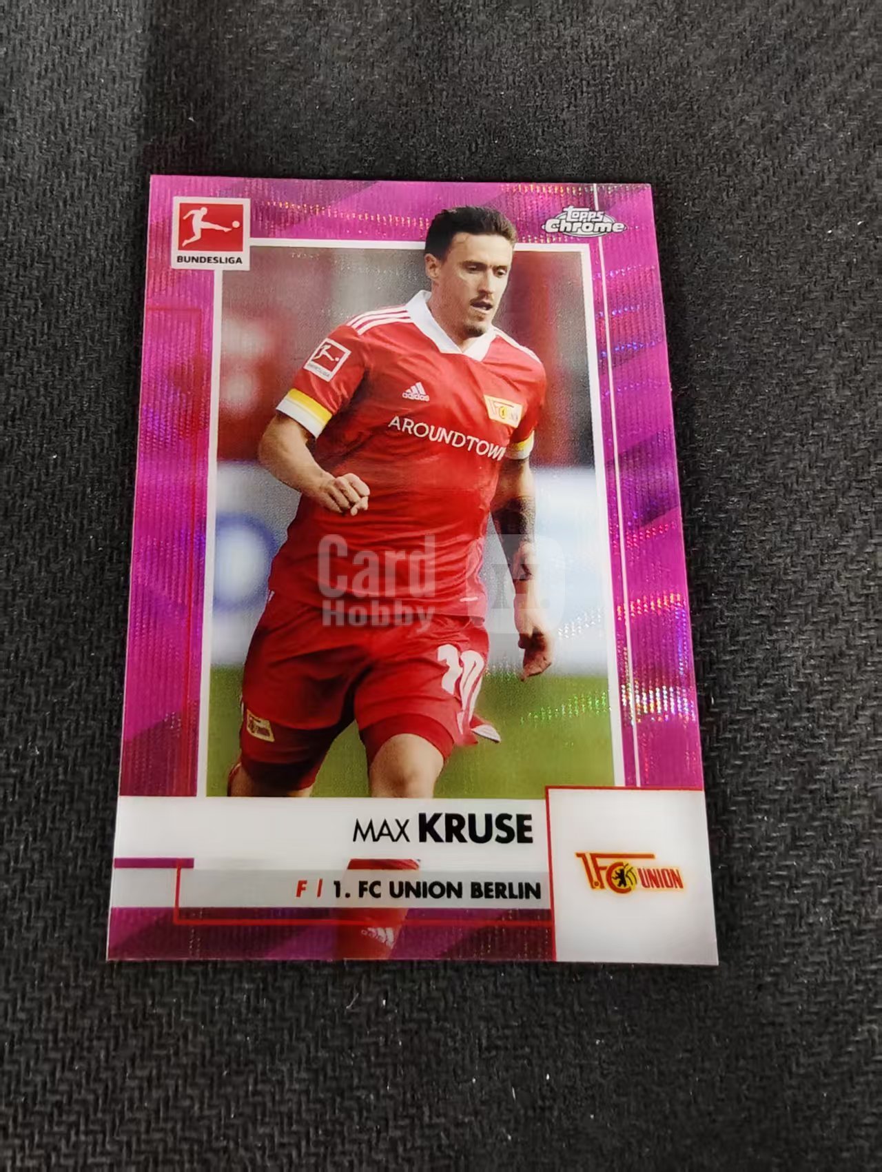 【可合并,不累计】2021 Topps Chrome Max Kruse 德甲TC 柏林联合 马克思 克鲁泽 粉波纹 75编 划痕 边角瑕疵