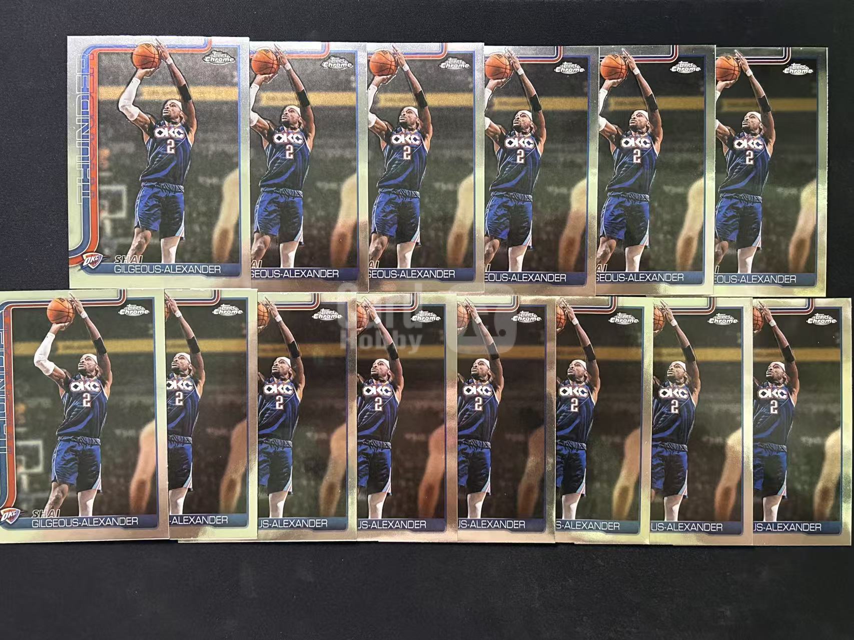 【阿泽代卖】2025-26 Topps Chrome Update Tcu Shai Gilgeous-Alexander 雷霆 sga Base 14张lot 选图巨帅 细节如图