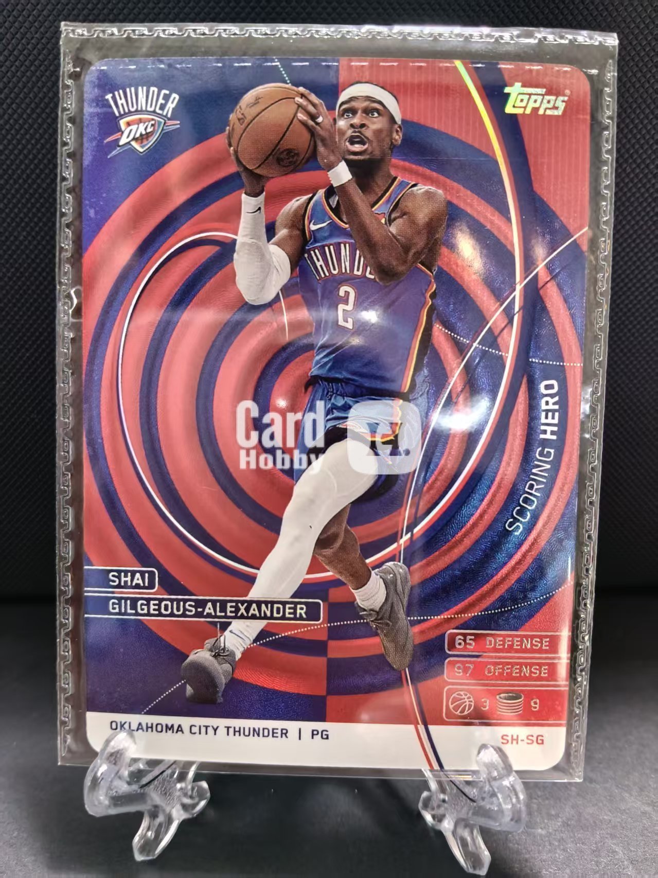 2025 Topps Match Attax Shai Gilgeous-Alexander 雷霆 近期大热球星 谢伊 吉尔杰斯 亚历山大 游戏版 折射 卡品如图