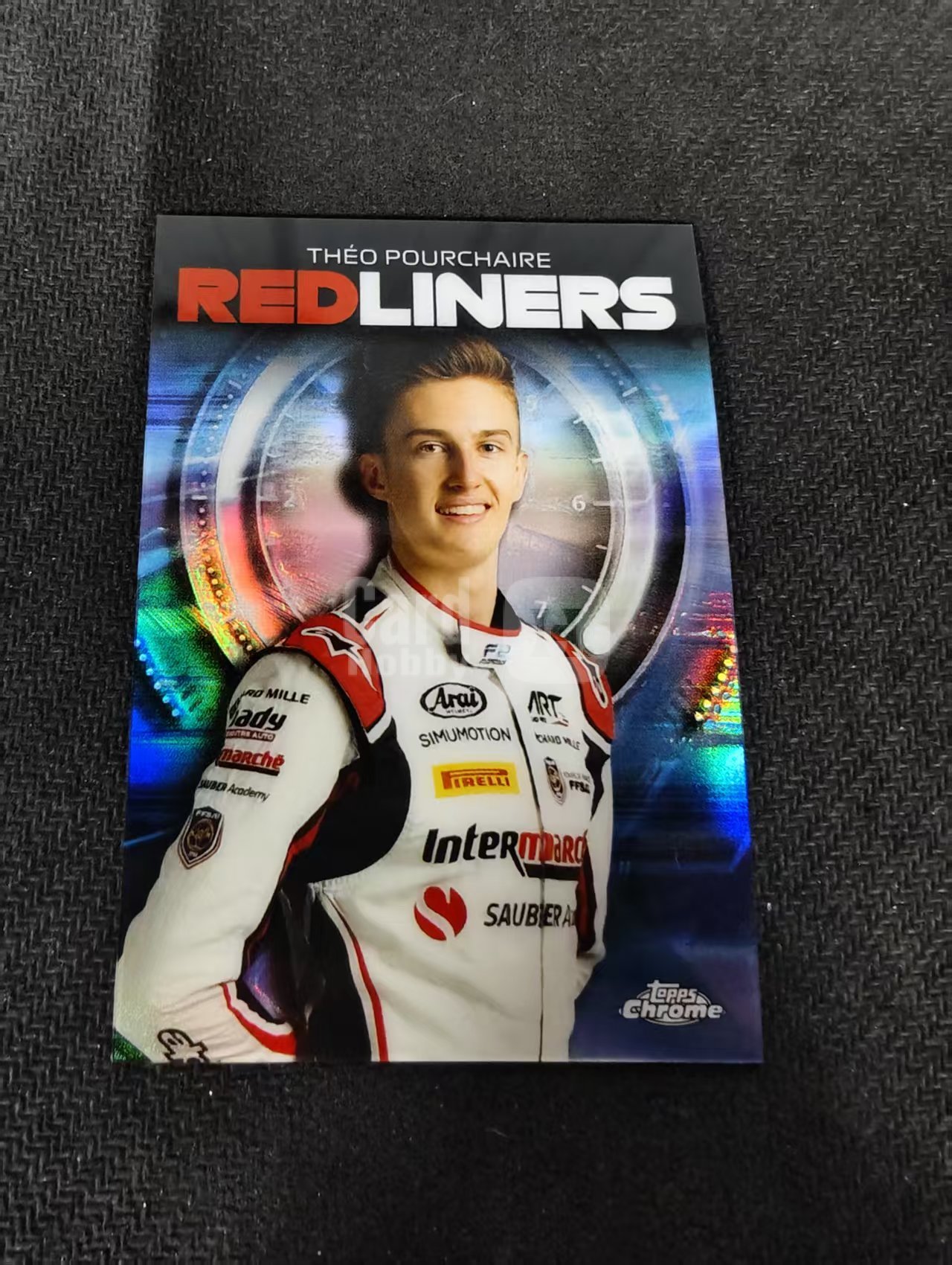 2021 Topps Chrome F1 Theo Pourchaire 西奥 普尔谢尔 银折 red liners 特卡 边角瑕疵 #13