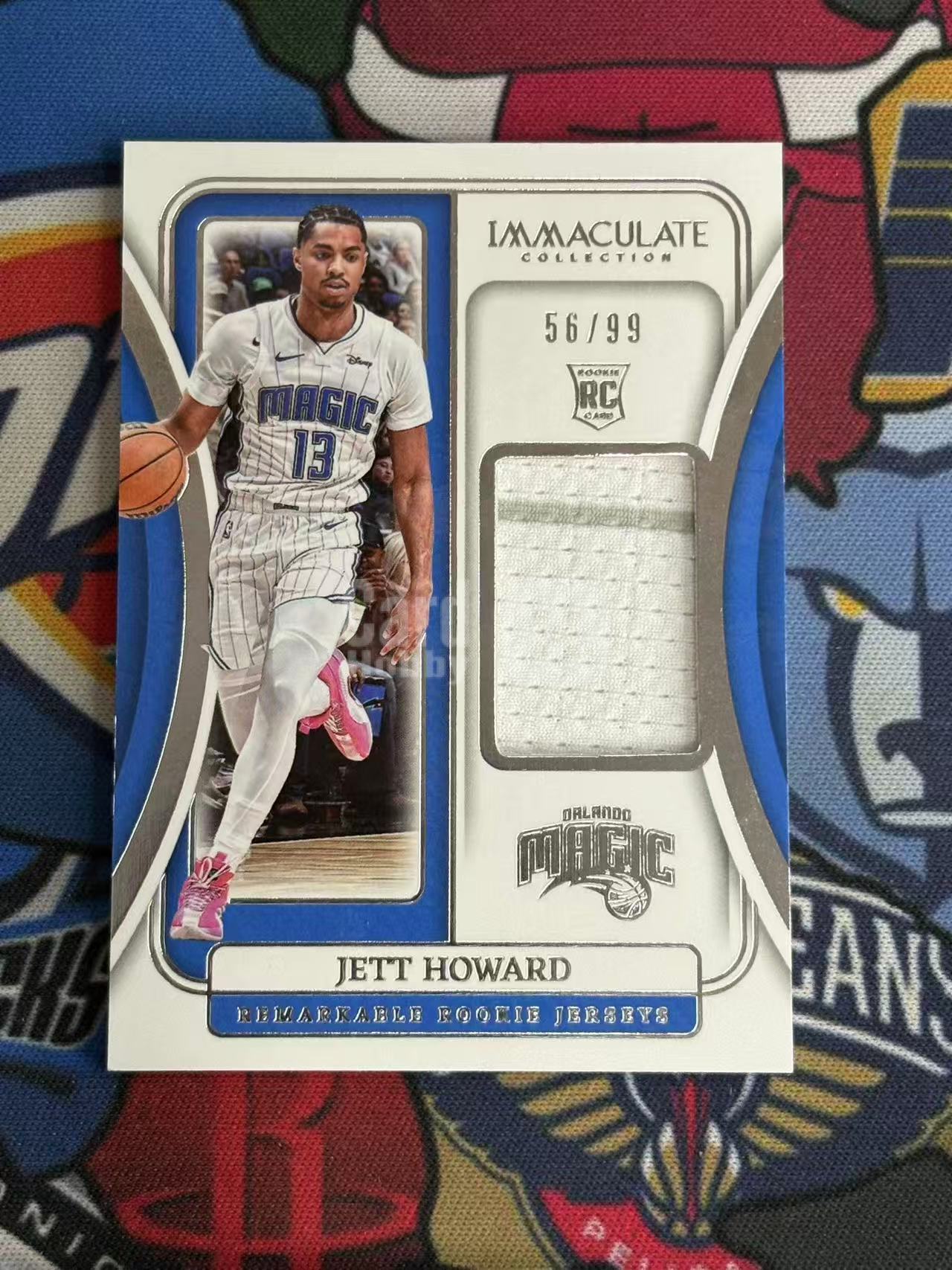 2023-24 PANINI IMMACULATE 爱咪咪高端系列 Jett Howard 魔术 新秀RC 杰特霍华德 99编 新秀球衣物料切割 衣料实物卡 专收凑套必备【烂臭嘴拍卖】
