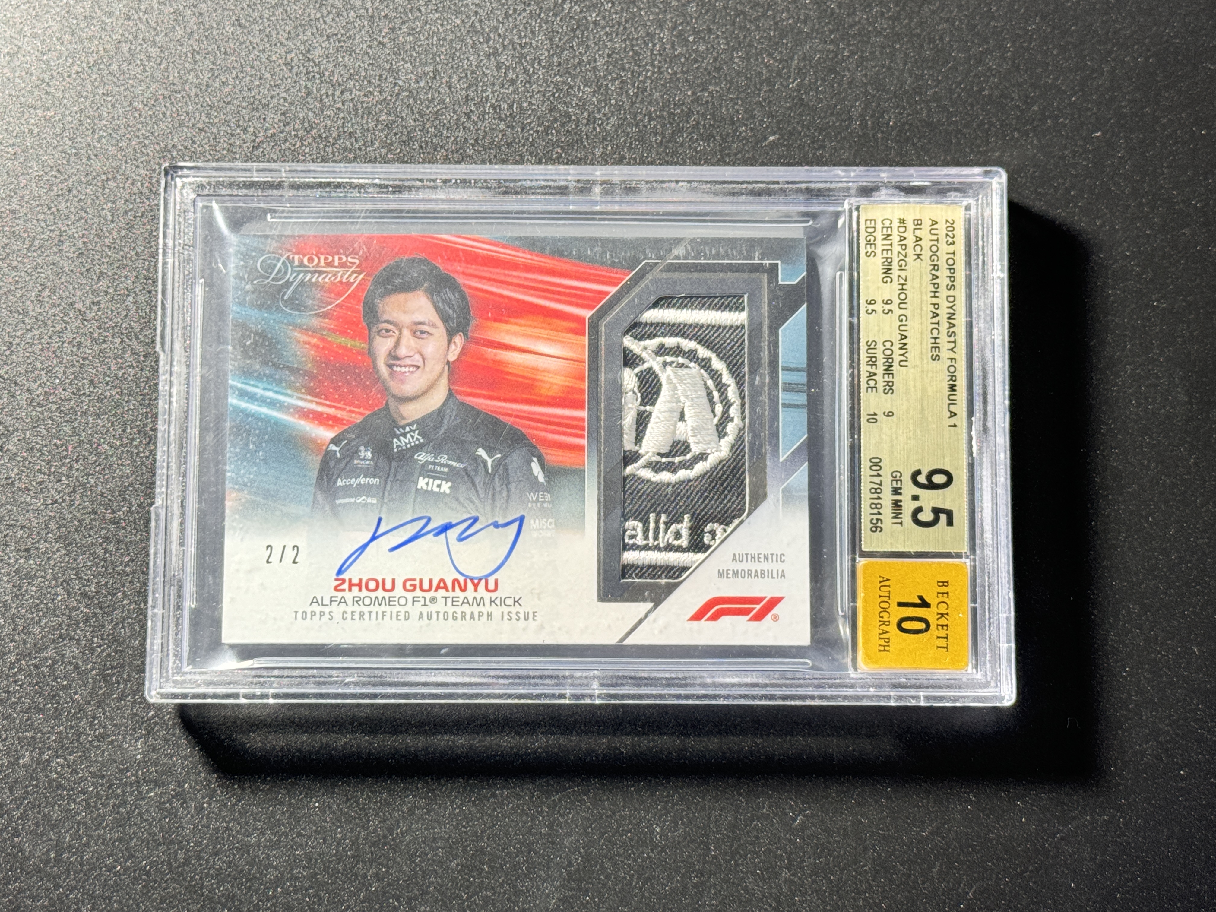 【喷子拍卖】2023 topps dynasty F1 Zhou Guanyu 王朝 阿尔法罗密欧车队 中国骄傲 周冠宇 2编 尾编 ...