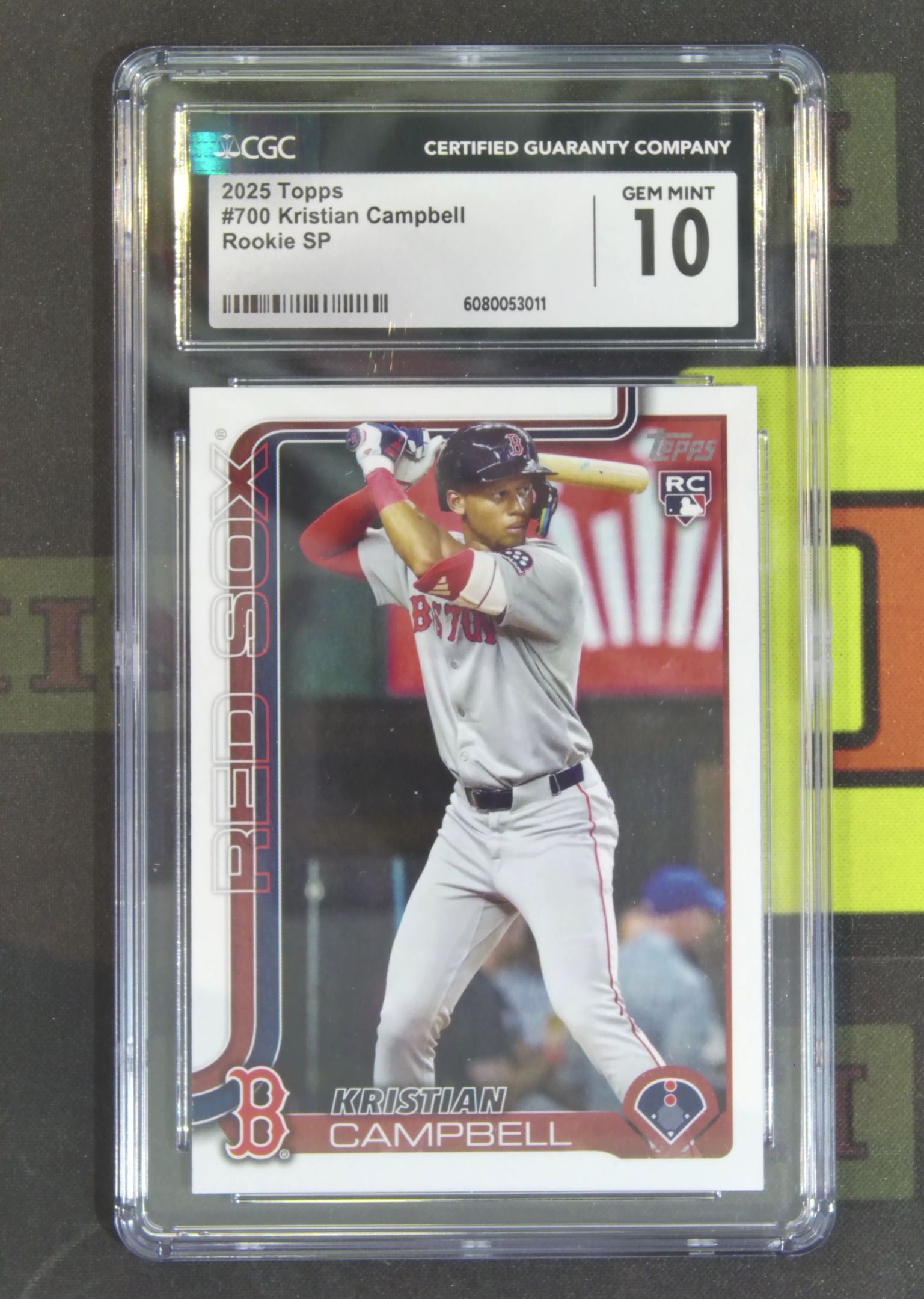 2025 Topps Series 2 Kristian Campbell RC Nirvana Project 克里斯蒂安 坎贝尔 波士顿红袜 新秀 隐藏 SP S2 CGC10 卡品如图 吴¥
