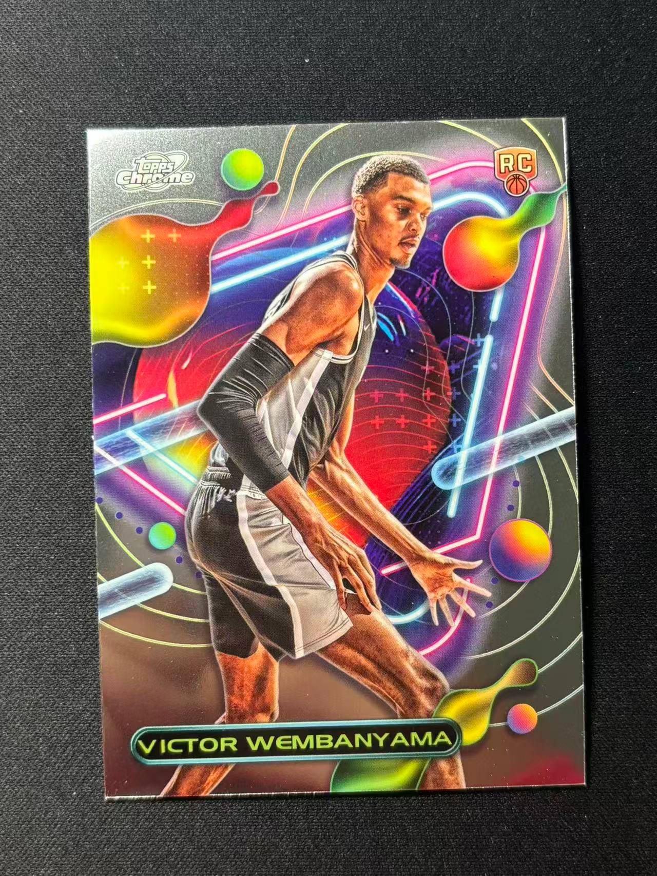 【梦卡拍卖】2024 Topps Chrome 水星 Victor Wembanyama 新秀 维克托 文班亚马 马刺 base 正TC 细节如图 #DD# 未衬