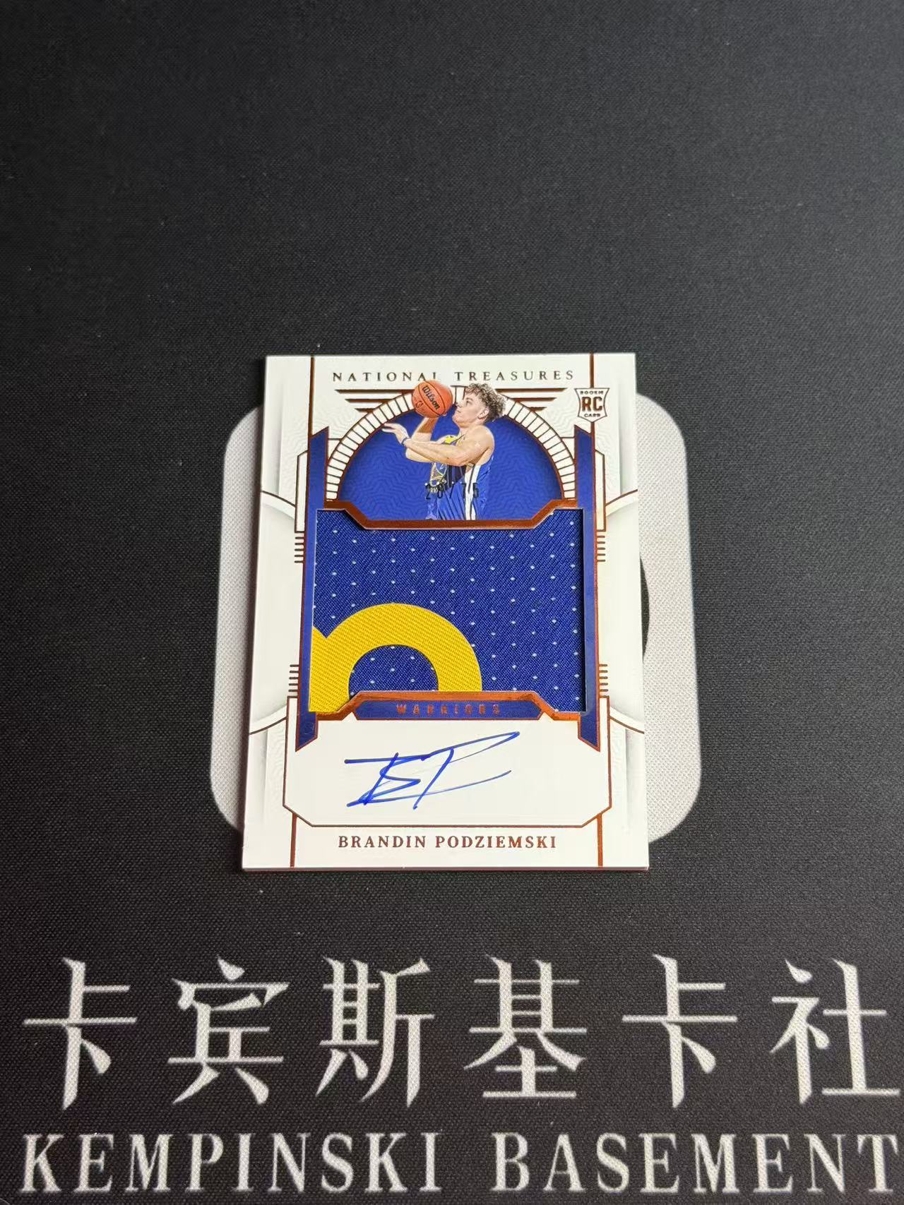 2023-24 Panini National Treasures Brandin Podziemski RC 【小来】布兰丁 波杰姆斯基 勇士 波姐 库里接班人 75编 正RPA 暴力切割 瑕疵如图