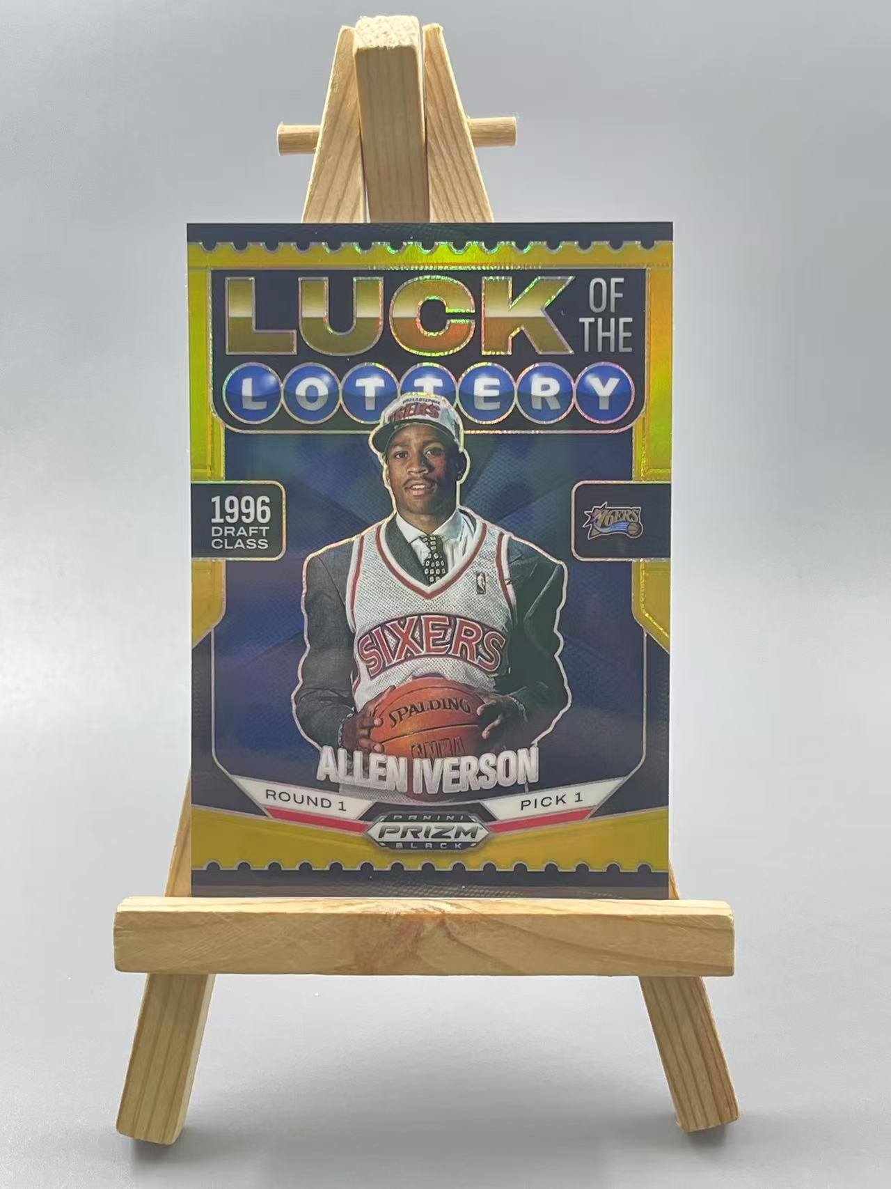 2024-25 Panini Prizm Allen Iverson 【虾米】pz 76人 阿伦 艾佛森 10编 低编 选秀夜定妆照 答案 AI 瑕疵如图 收藏必备 点点