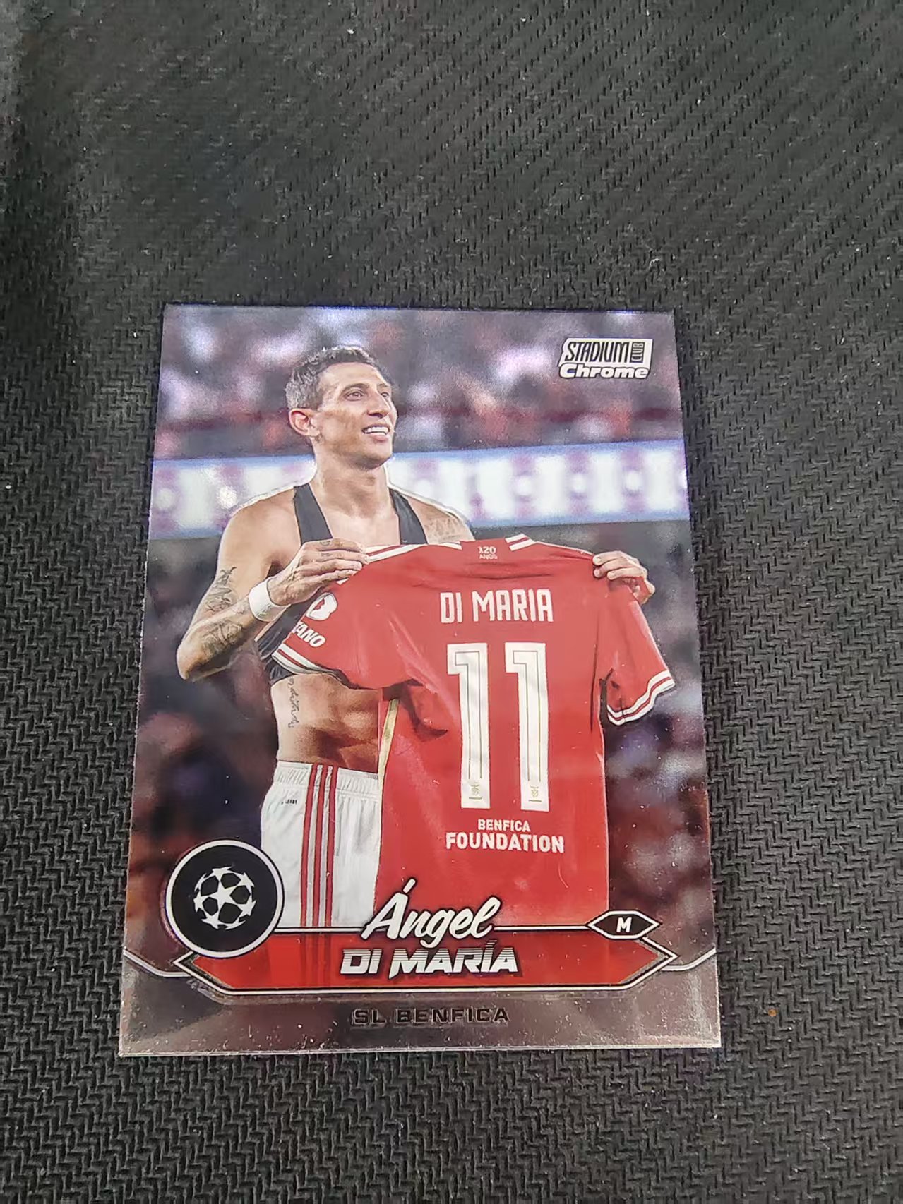 【可合并,不累计】2024 Topps Stadium Club Chrome angel di maria 本菲卡 迪玛利亚 竞技场 欧冠 划痕 边角瑕疵 #11