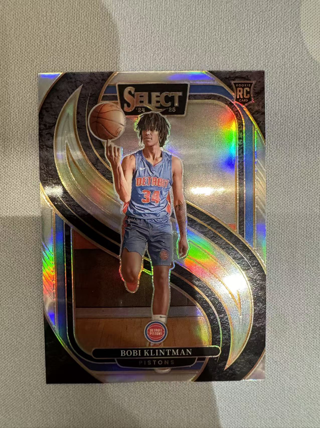 2024-25 Panini Select Bobi Klintman RC 篮球SE 底特律活塞 新秀 鲍比 克林特曼 银折 卡品如图 凑套收藏