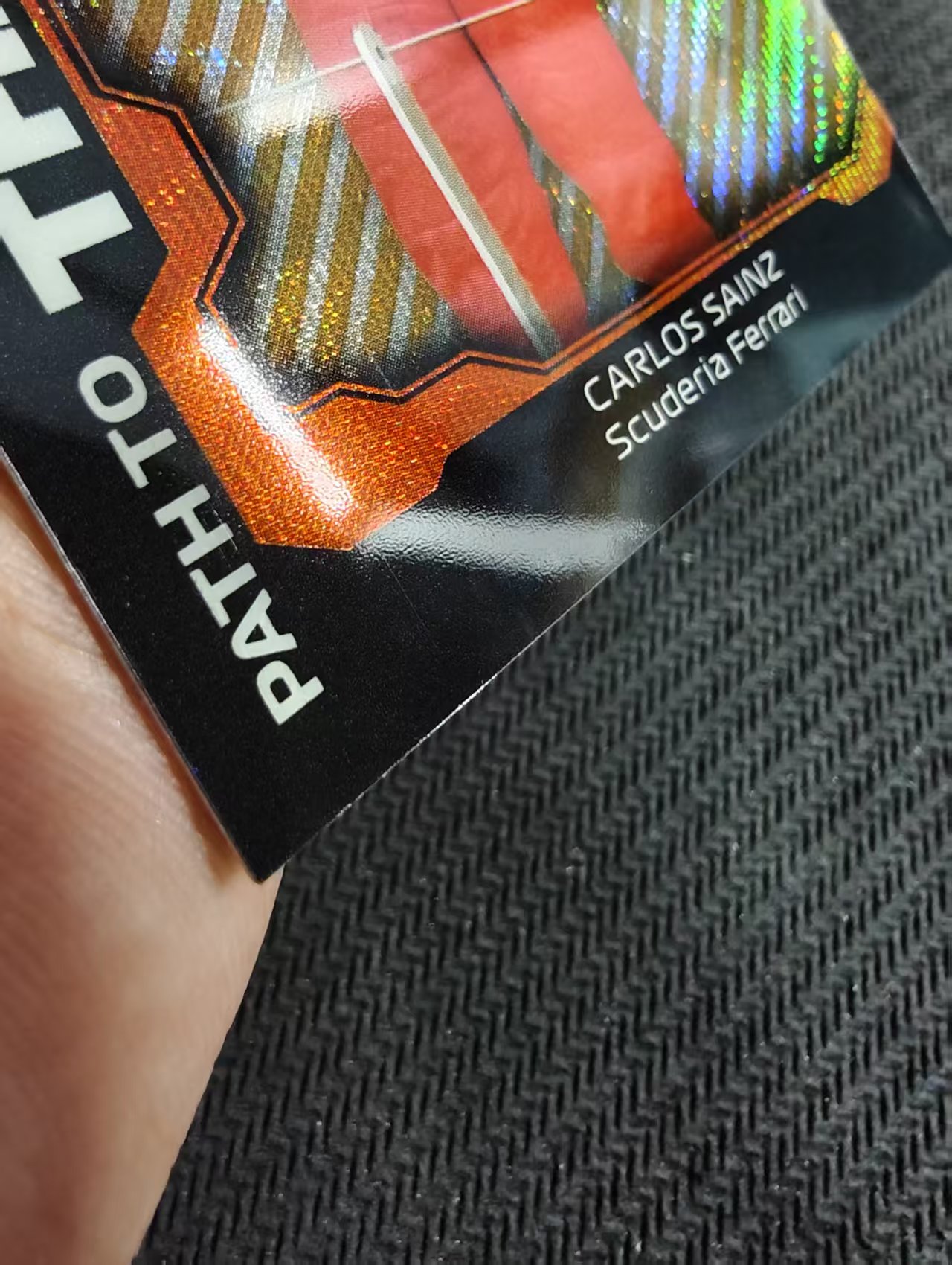 【汽水拍卖】2021 Topps Chrome Carlos Sainz F1 法拉利车队 卡洛斯 赛恩斯 the podium特卡 金波纹 50编 瑕疵如图