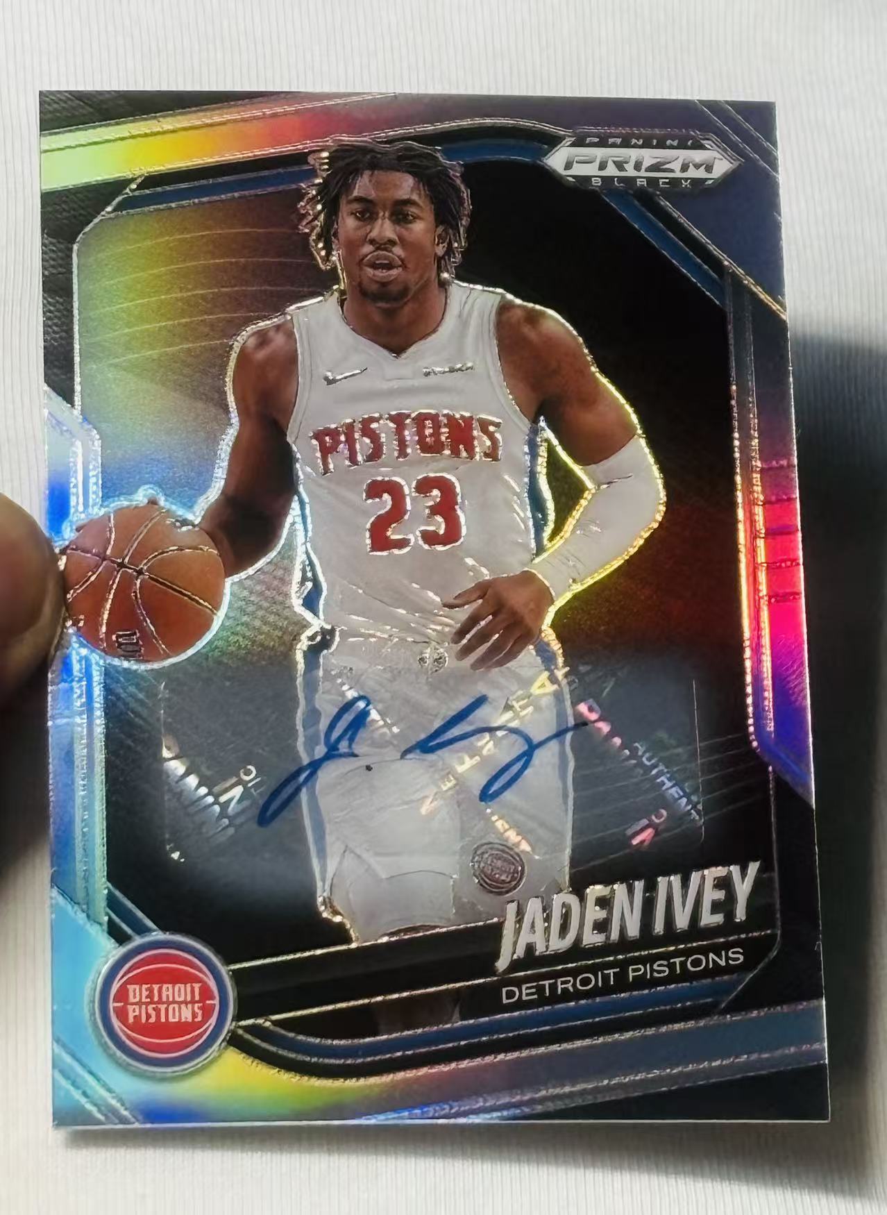 2024-25 Panini Prizm Jaden Ivey pz black 活塞 杰登 艾维 银折 签字 不累计