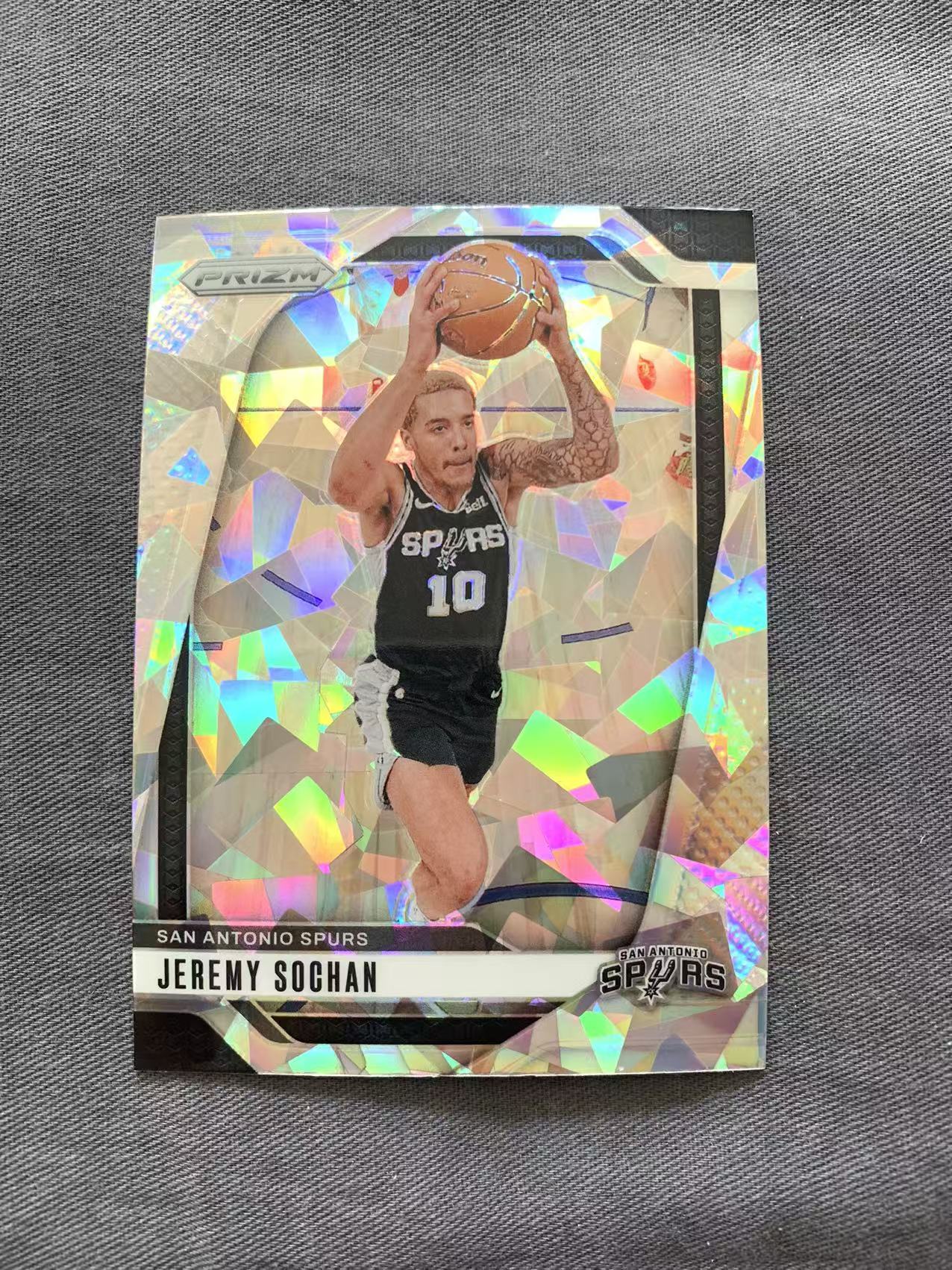 2024-25 Panini prizm Jeremy Sochan 杰里米 索汉 马刺 PZ 银碎冰折 折射 戴戴