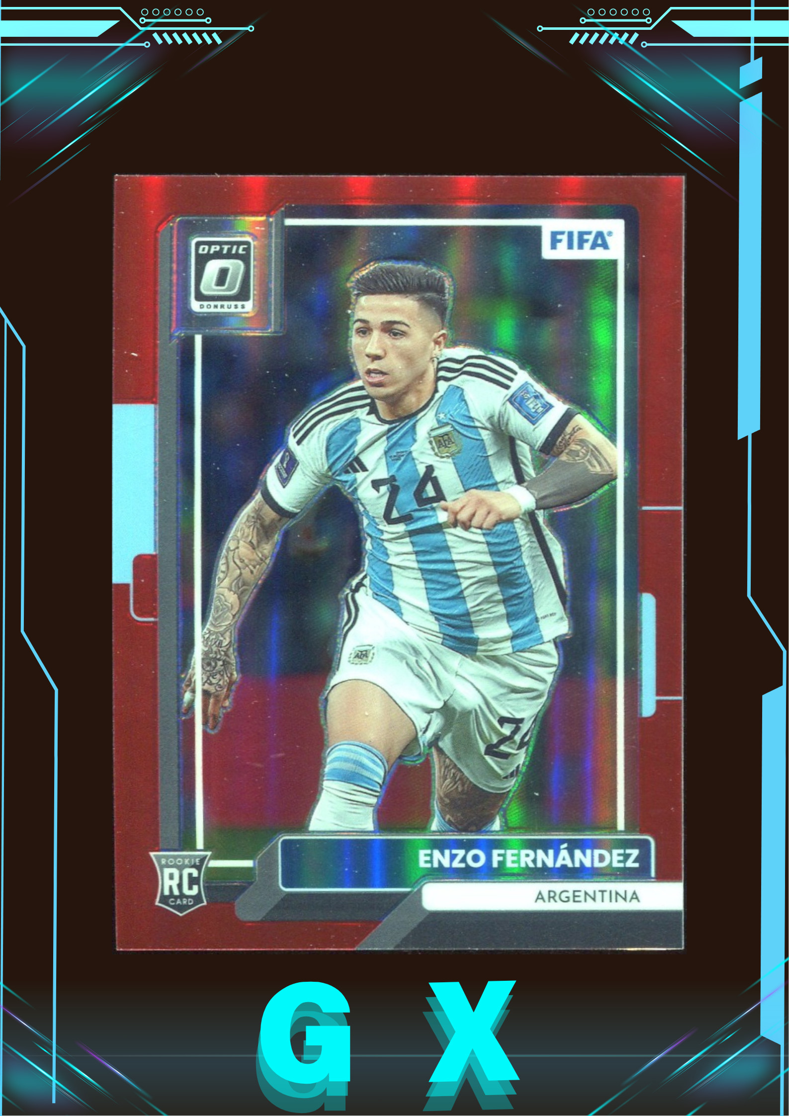 2022-23 Donruss系列 恩佐·费尔南德斯 Enzo Fernandez 83/165编 新秀RC 红折 折射 !【钩玄卡店】JBJ