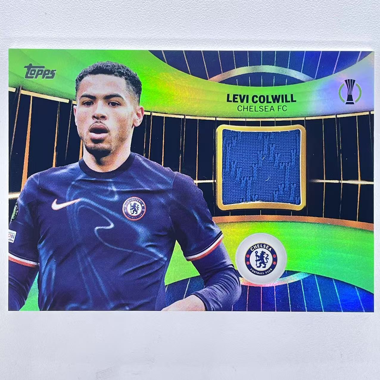 L 2024-25 Topps UCC Levi Colwill 科尔威尔 科尔维尔 切尔西 布莱顿 欧冠 199编 霓虹绿折 折射 球衣物料 Superstars 超级巨星 轻印如图 众孚梵天#