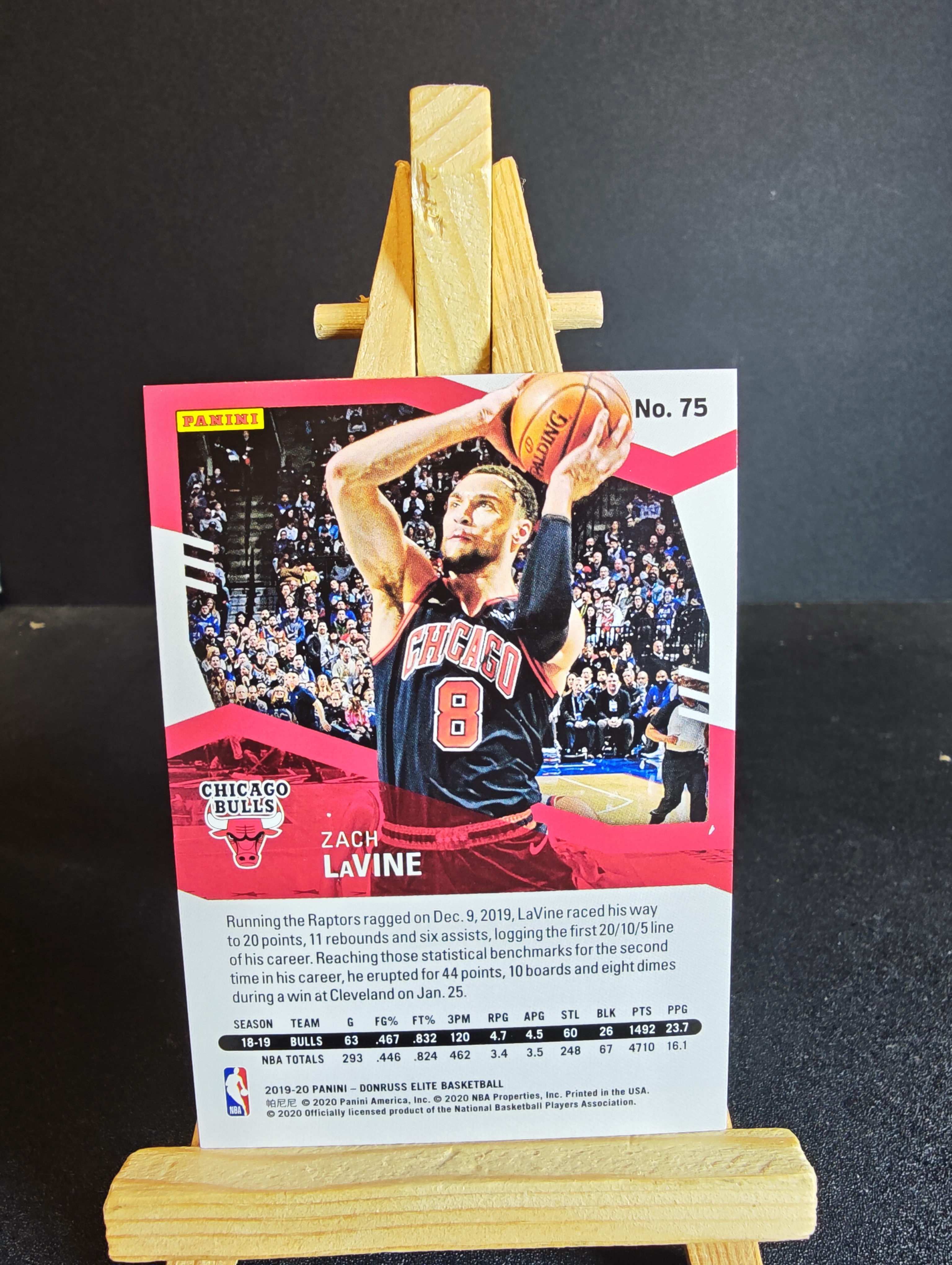 2019-20 Panini Elite Zach LaVine 精英 扎克 拉文 特卡 99编 卡品如图 91代拍