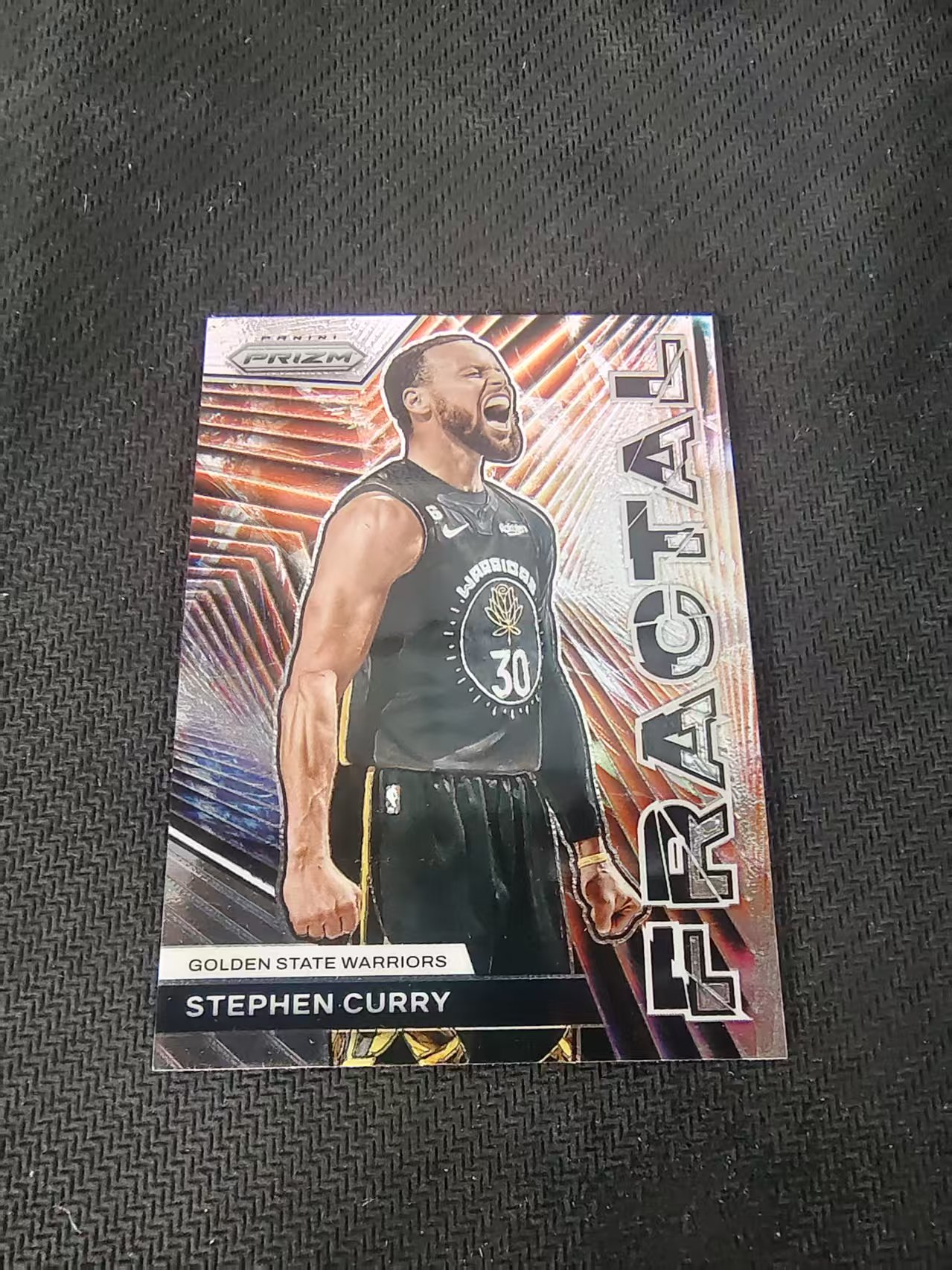 【可合并,不累计】2023-24 Panini Prizm Stephen Curry 勇士 斯蒂芬 库里 Fractal特卡 PZ 划痕 边角微瑕 介意勿拍 #1