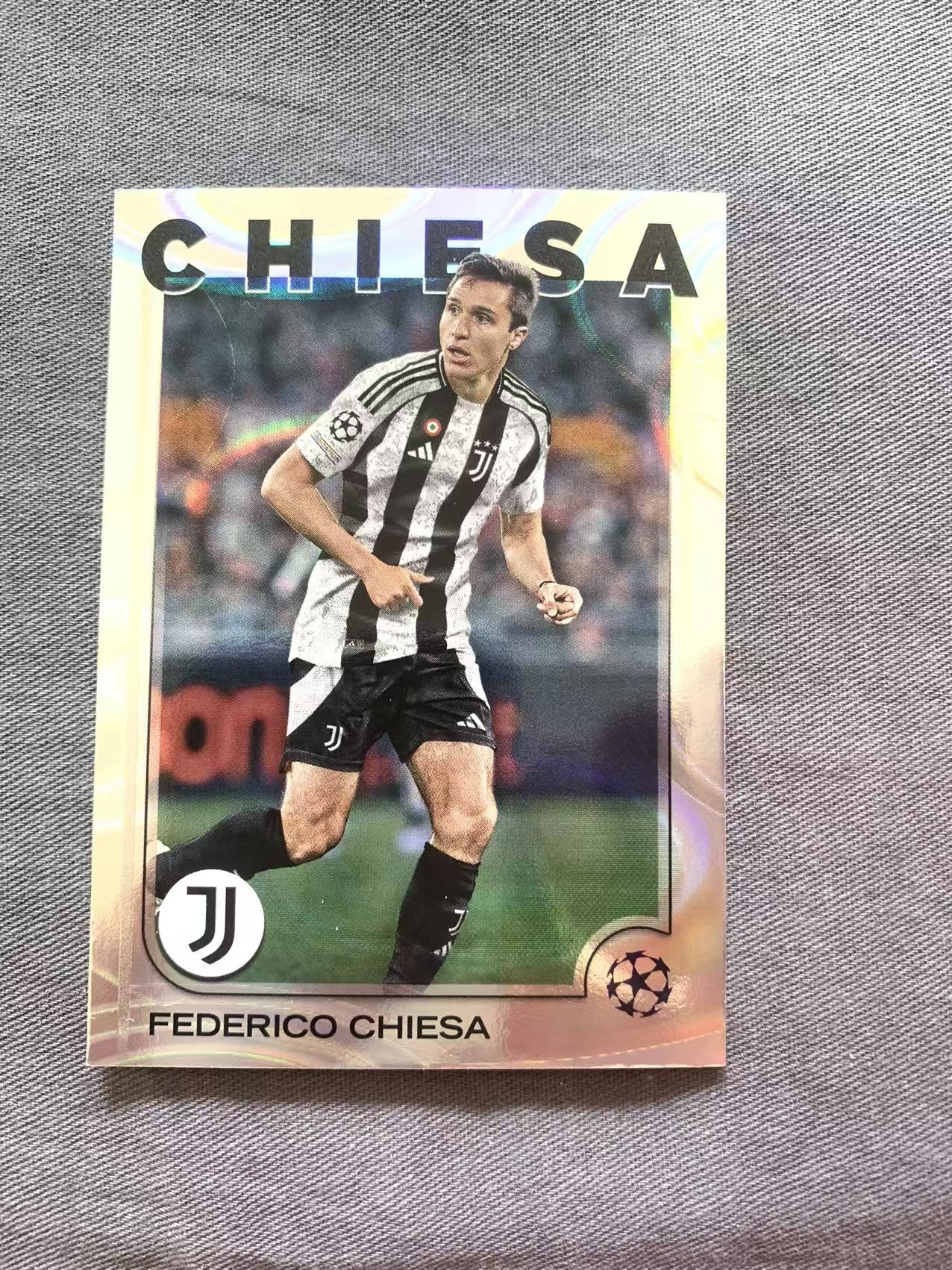2025 Topps UEFA Federico Chiesa 基耶萨 熔岩折 尤文图斯 银折 欧冠 ucc 实卡精美 卡品如图 戴戴
