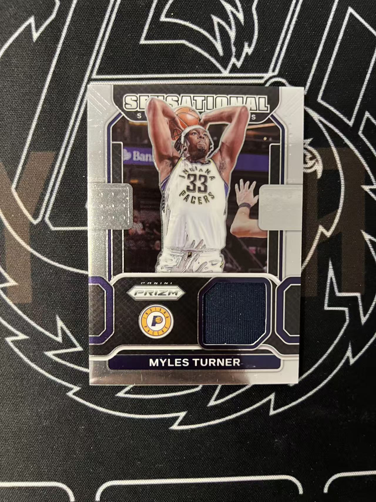 2021-22 Panini Prizm Myles Turner 【UTF球星卡】fr4 迈尔斯 特纳 步行者传奇中锋 PZ 落场物料切割 通行卡品