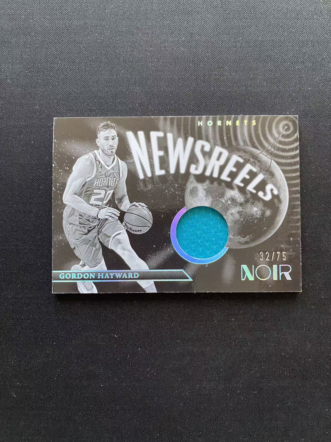 2022-23 panini noir gordon hayward 黄蜂 戈登 海沃德 闪版 球衣 物料 75编【king#29】瑕疵如图