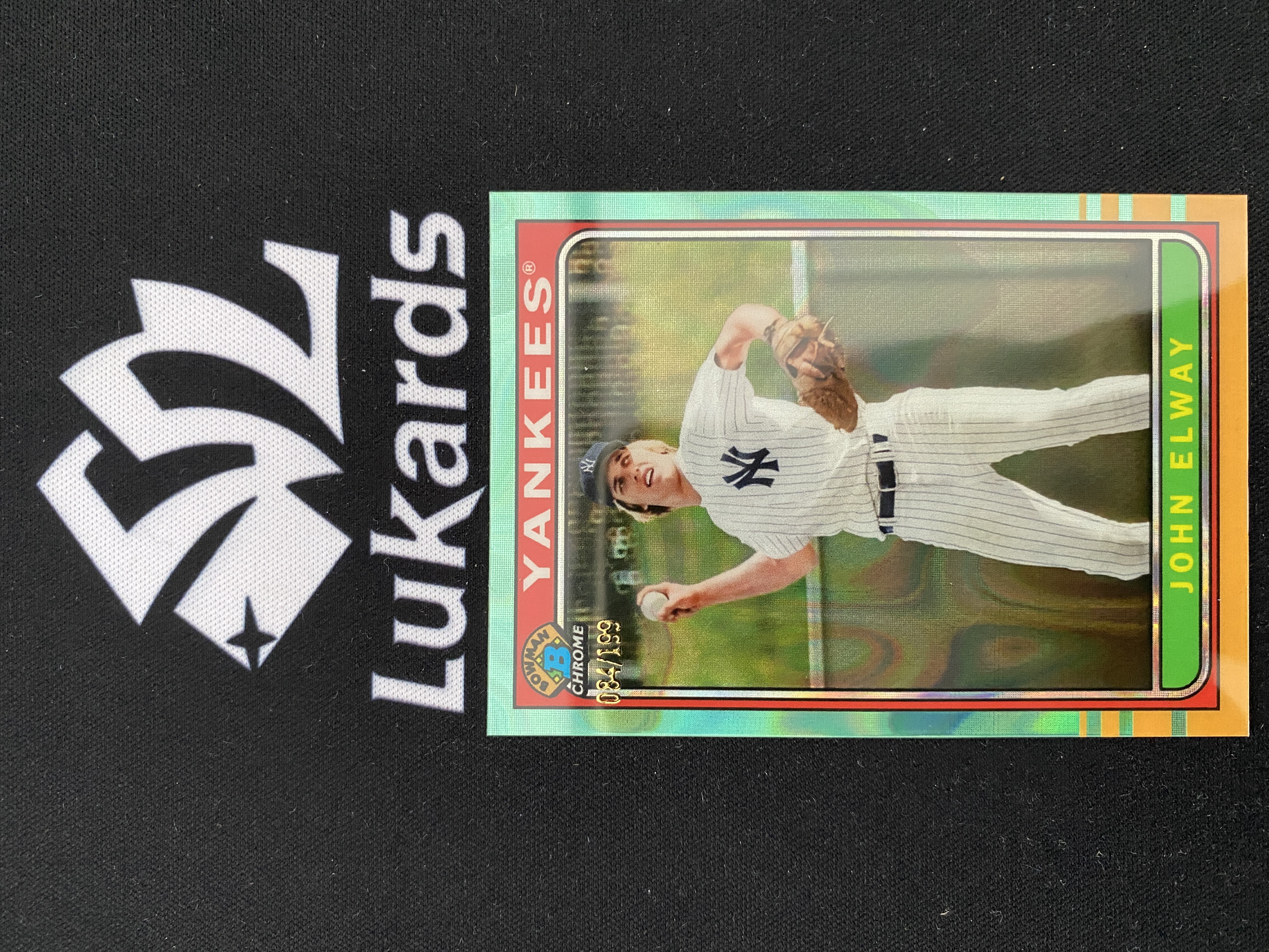 2024 Topps Bowman Chrome John Elway 【禄卡拍卖】约翰 埃尔维 1981复古 青熔岩折 199编 4.22-虾哥-Z03