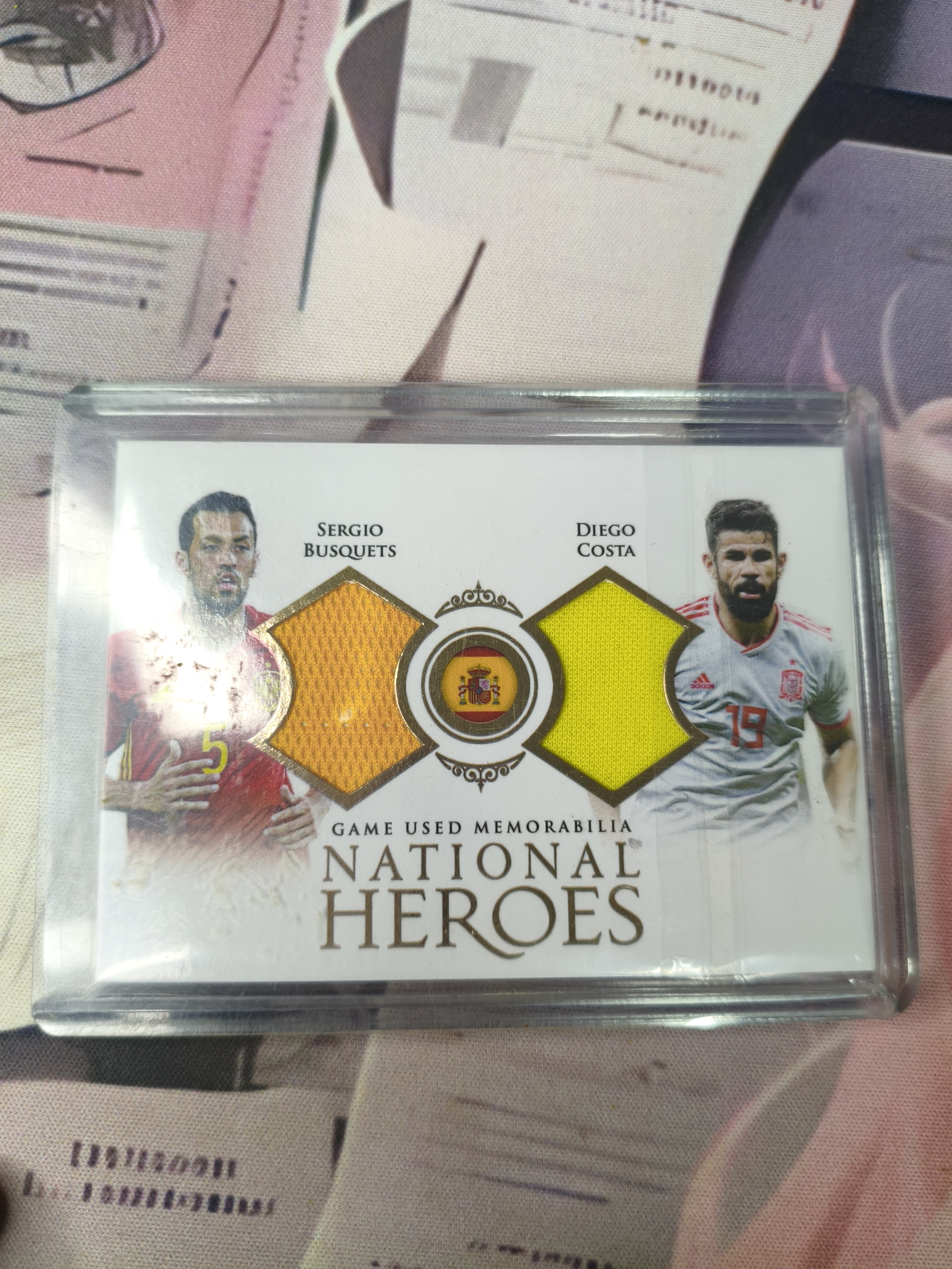 2018-19 Futera Unique Sergio Busquets / Diego Costa 福特拉 西班牙 马竞 巴萨 布斯克茨 迭戈 科斯塔 双人物料 12/37编