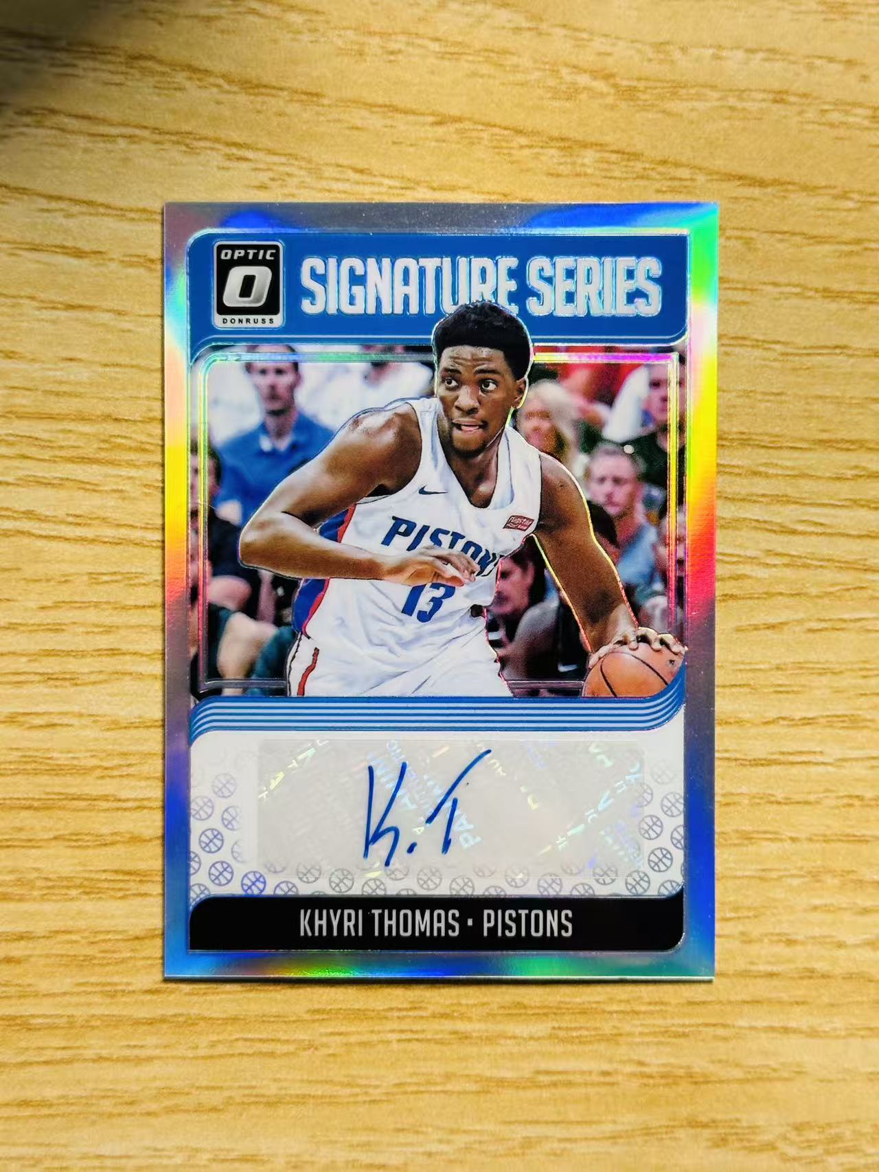 2018-19 Panini Donruss Khyri Thomas 嘿嘿代卖 杜蕾斯 optic 凯里 托马斯 新秀 RC 签字 活塞 银折 收藏必备