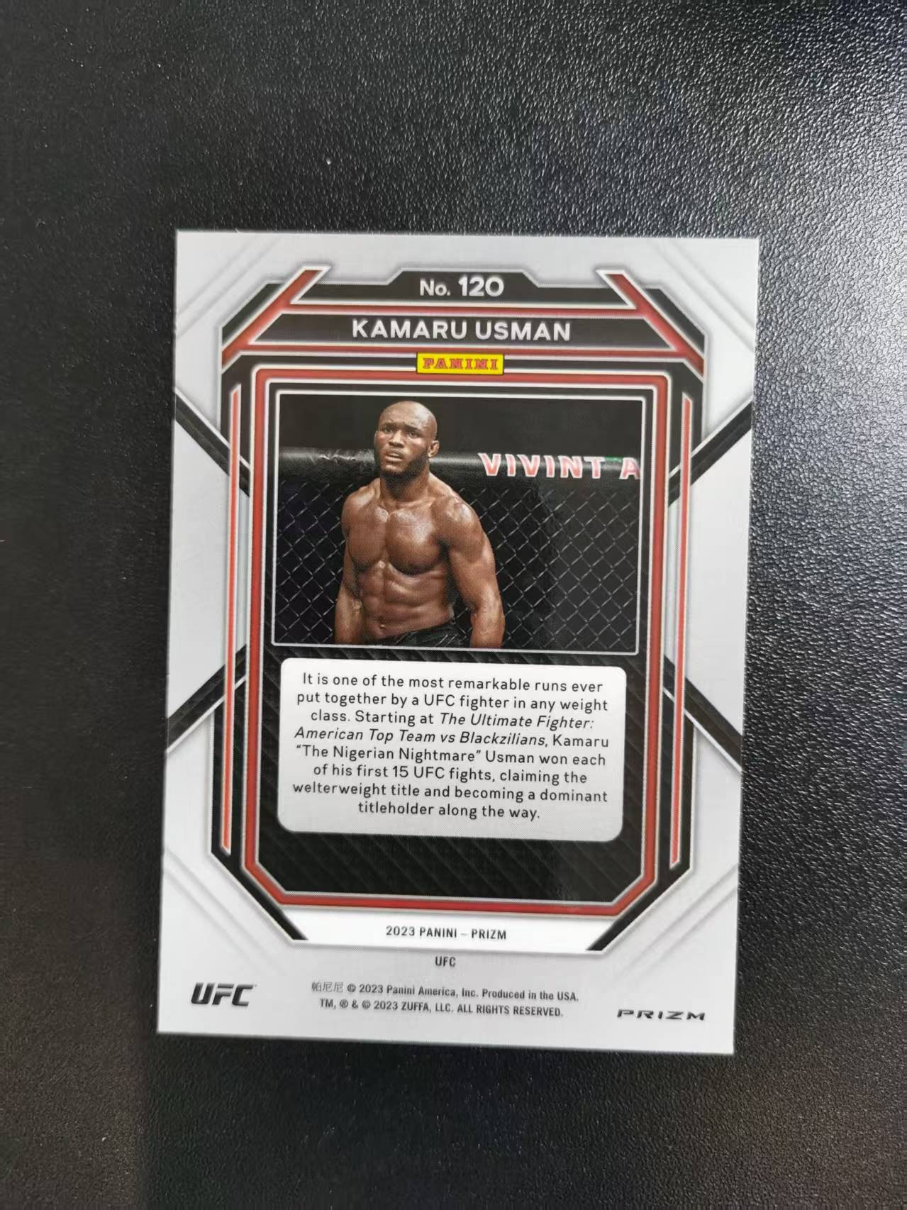 2026 Panini PRIZM UFC Kamaru Usman 卡马鲁·乌斯曼 UFC 红波纹折 收藏凑套 卡品如图 免费代拍CLB28