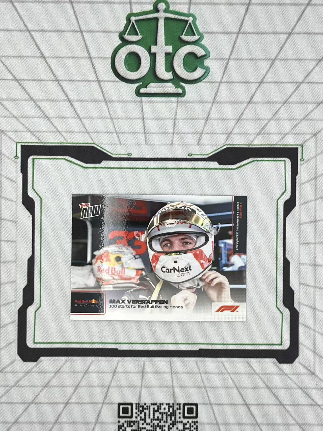 2021 Topps F1 Now Max Verstappen 【盎司收藏】维斯塔潘 红牛 时刻 为红牛出战第100场赛事 vvww