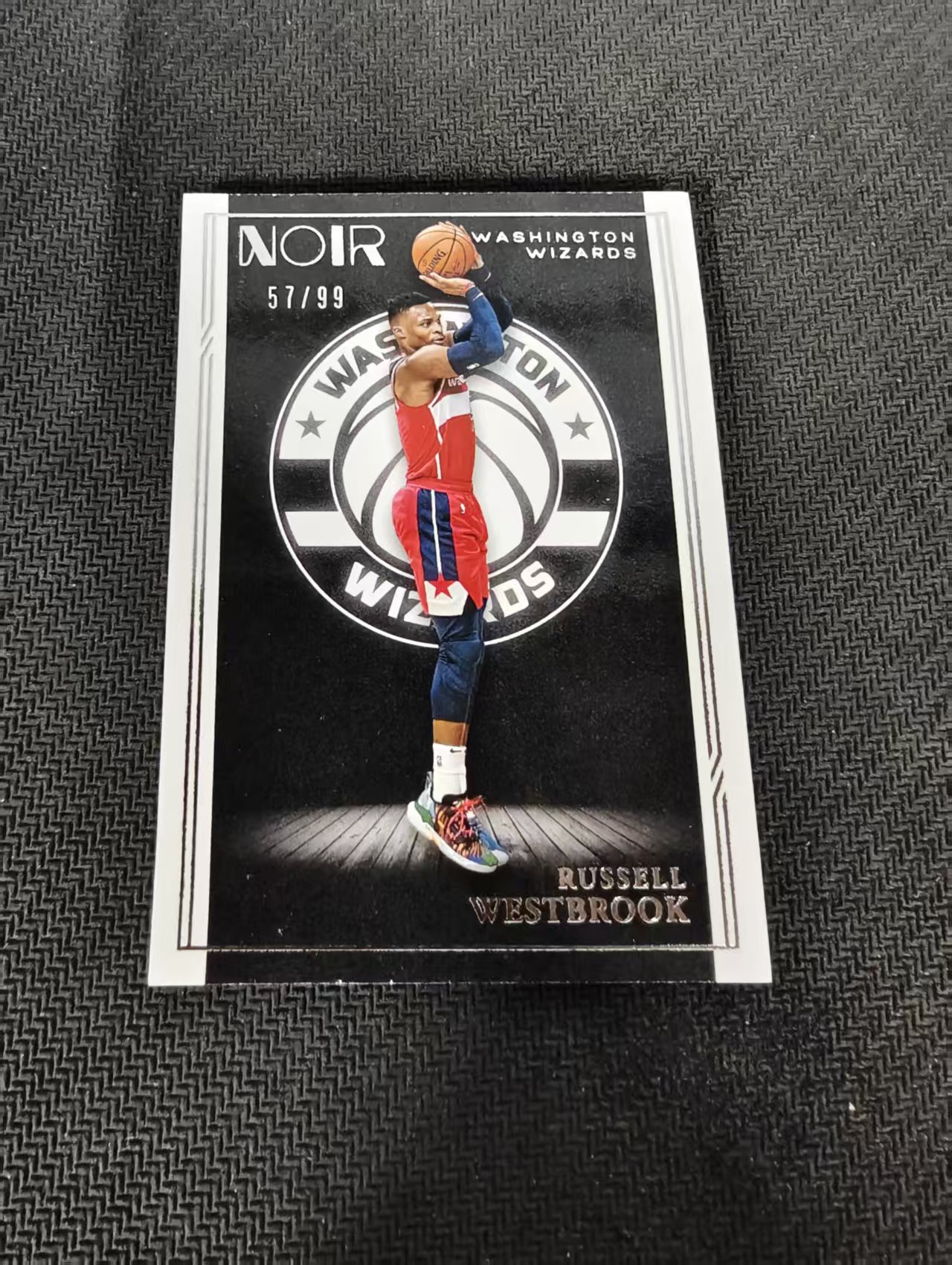 【汽水拍卖】2020-21 Panini Noir Russell Westbrook 威斯布鲁克 威少 奇才 99编 瑕疵如图