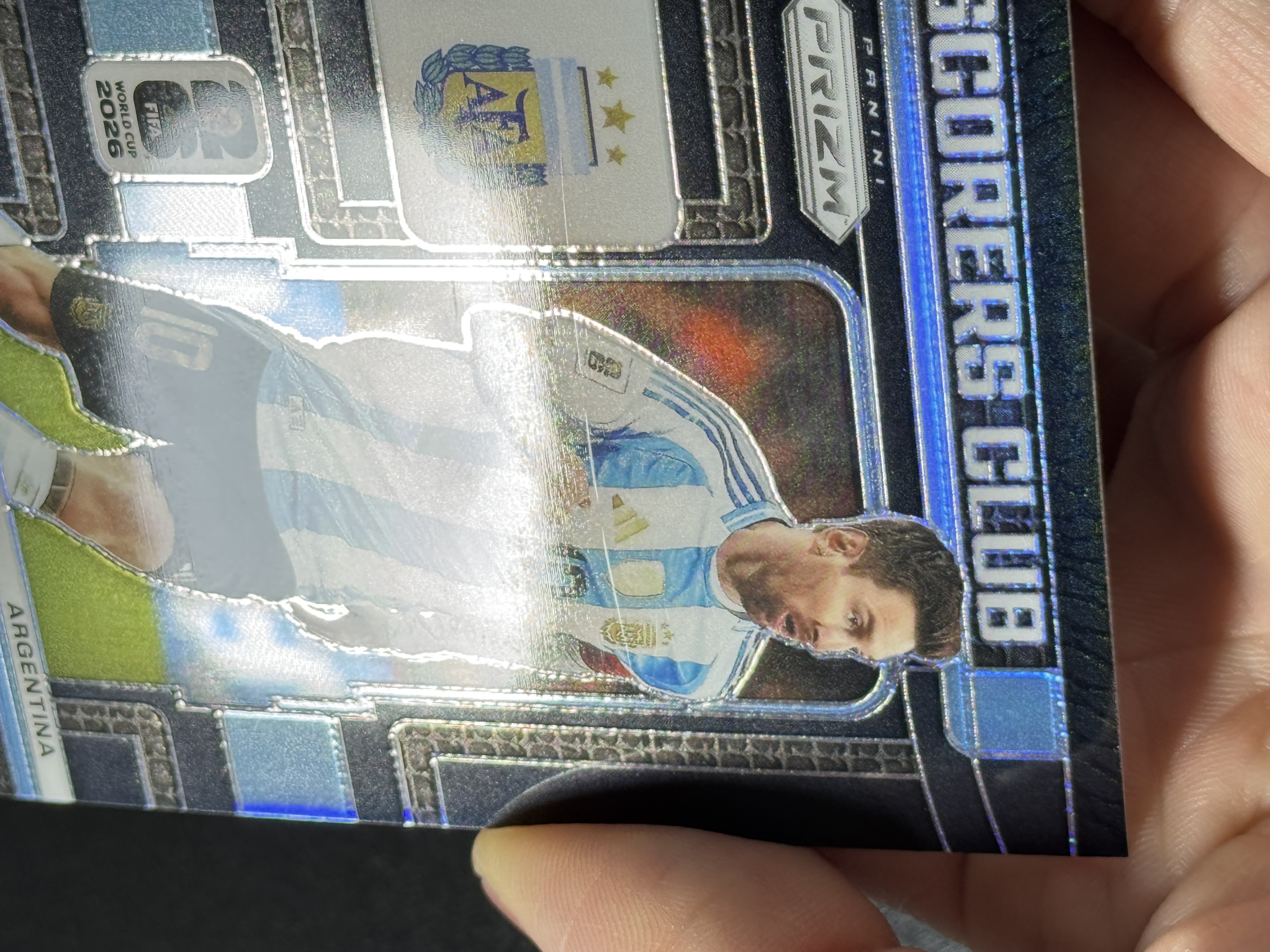【喷子拍卖】2026 panini prizm world cup Lionel Messi 世界杯PZ 阿根廷 球王 梅西 scorers club 一编 黑折 black 1of 1 1/1 hit 世界杯进球记录 微瑕看图 ST-水哥