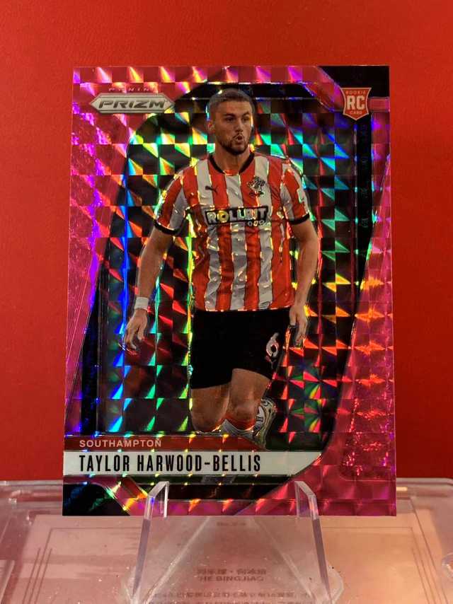 （老末精品代拍)2024-25 Panini prizm Taylor Harwood Bellis RC 泰勒 哈伍德 贝利斯 南安普顿 新秀 新赛季英超PZ 粉马赛克折 顺丰 免费代拍E26