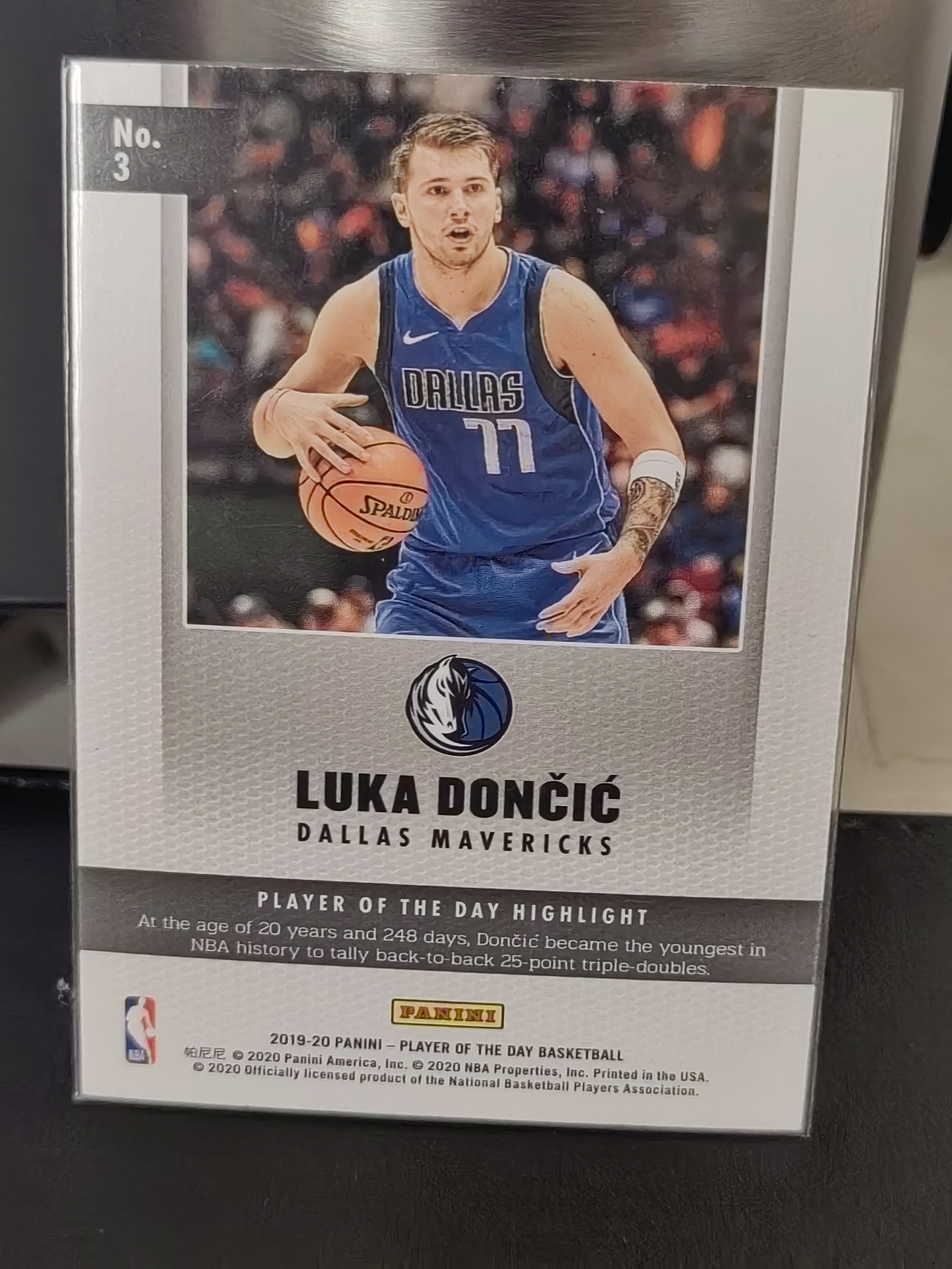 2019-20 Panini Player of the Day Luka Dončić 每日之星 卢卡东契奇 独行侠 篮 白边白角 不保卡品 卡品如图