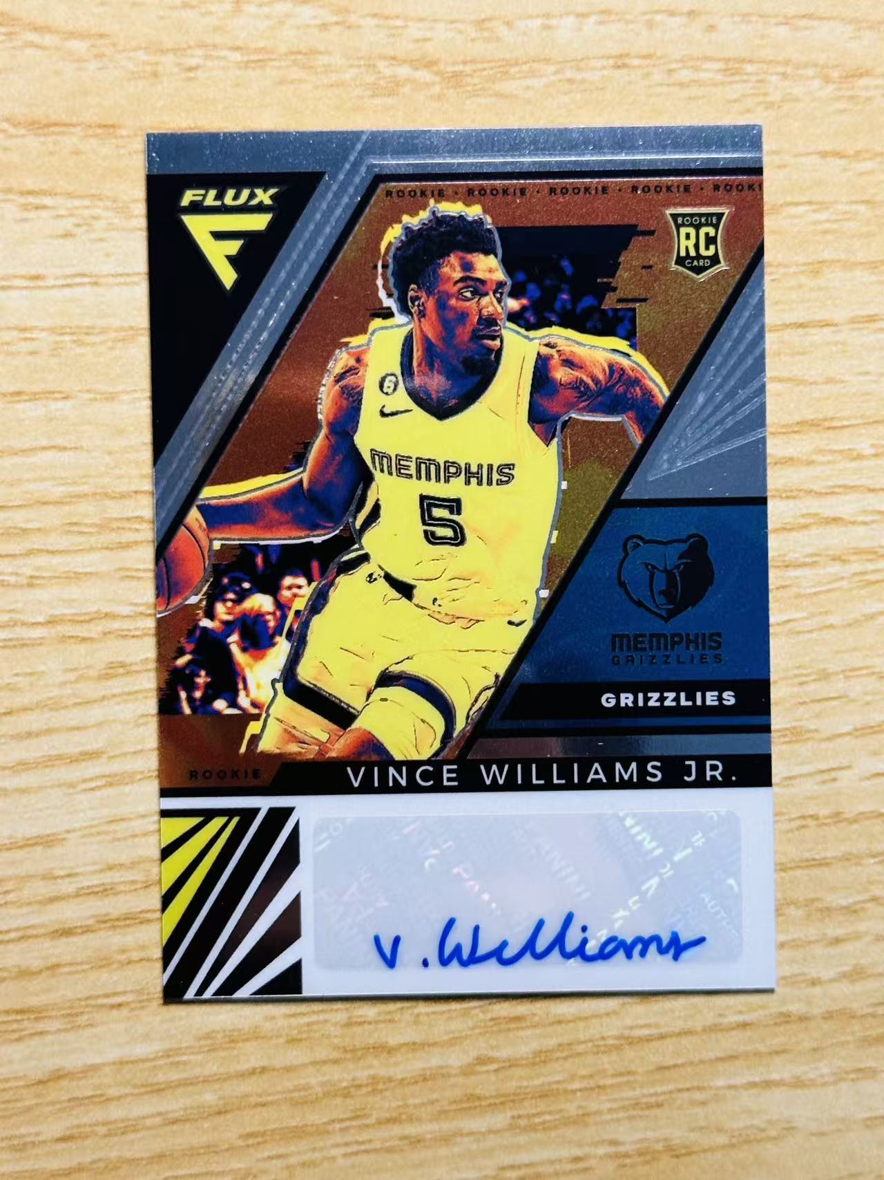 2022-23 Panini Flux 文斯 威廉姆斯 嘿嘿代卖 文斯 威廉姆斯 新秀 RC 签字 灰熊 收藏必备