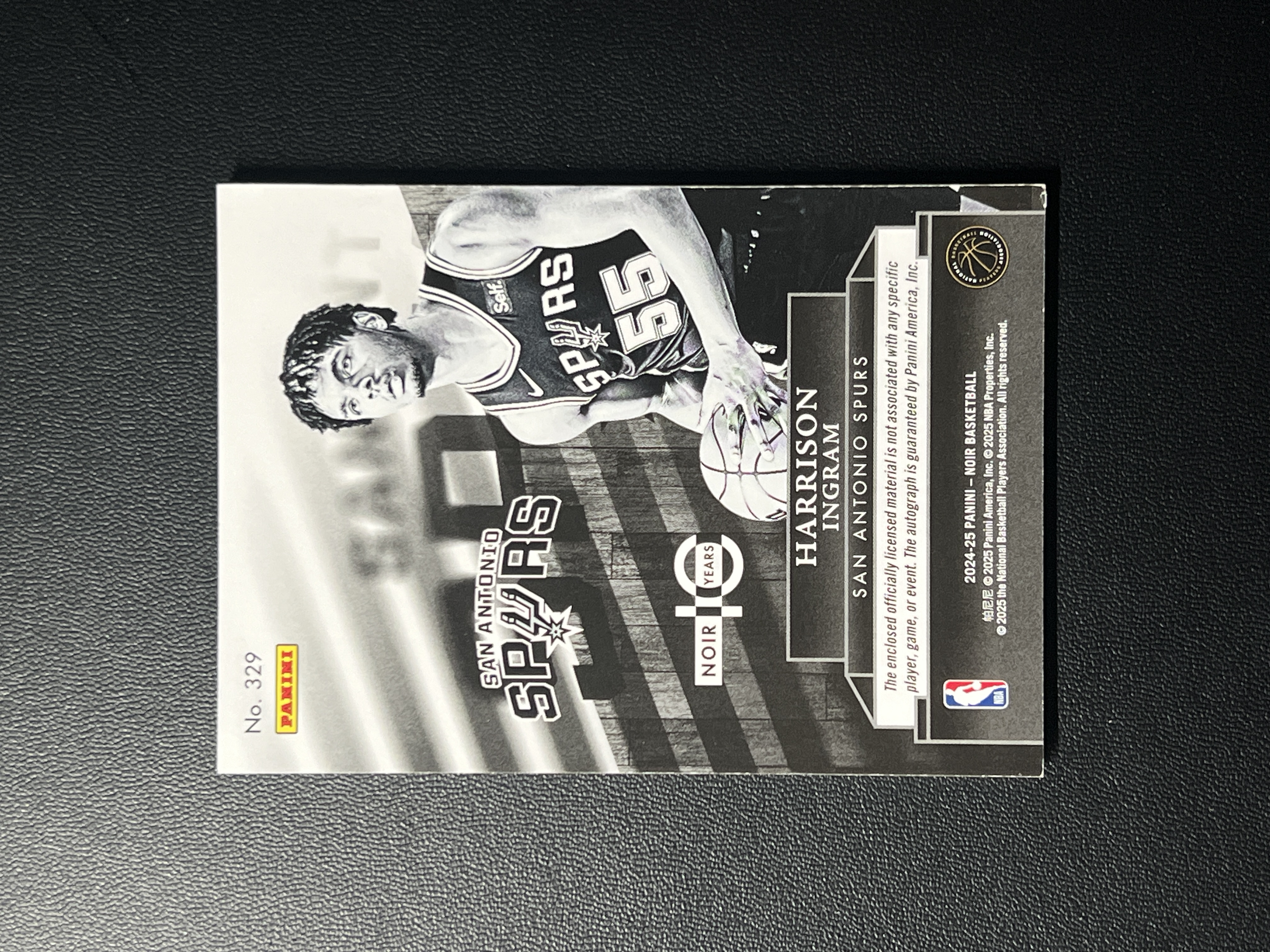 2024-25 Panini Noir Harrison Ingram RC 英格拉姆 马刺 新秀 签字 RPA 暴力切割 1/5编 首编 文班亚马
