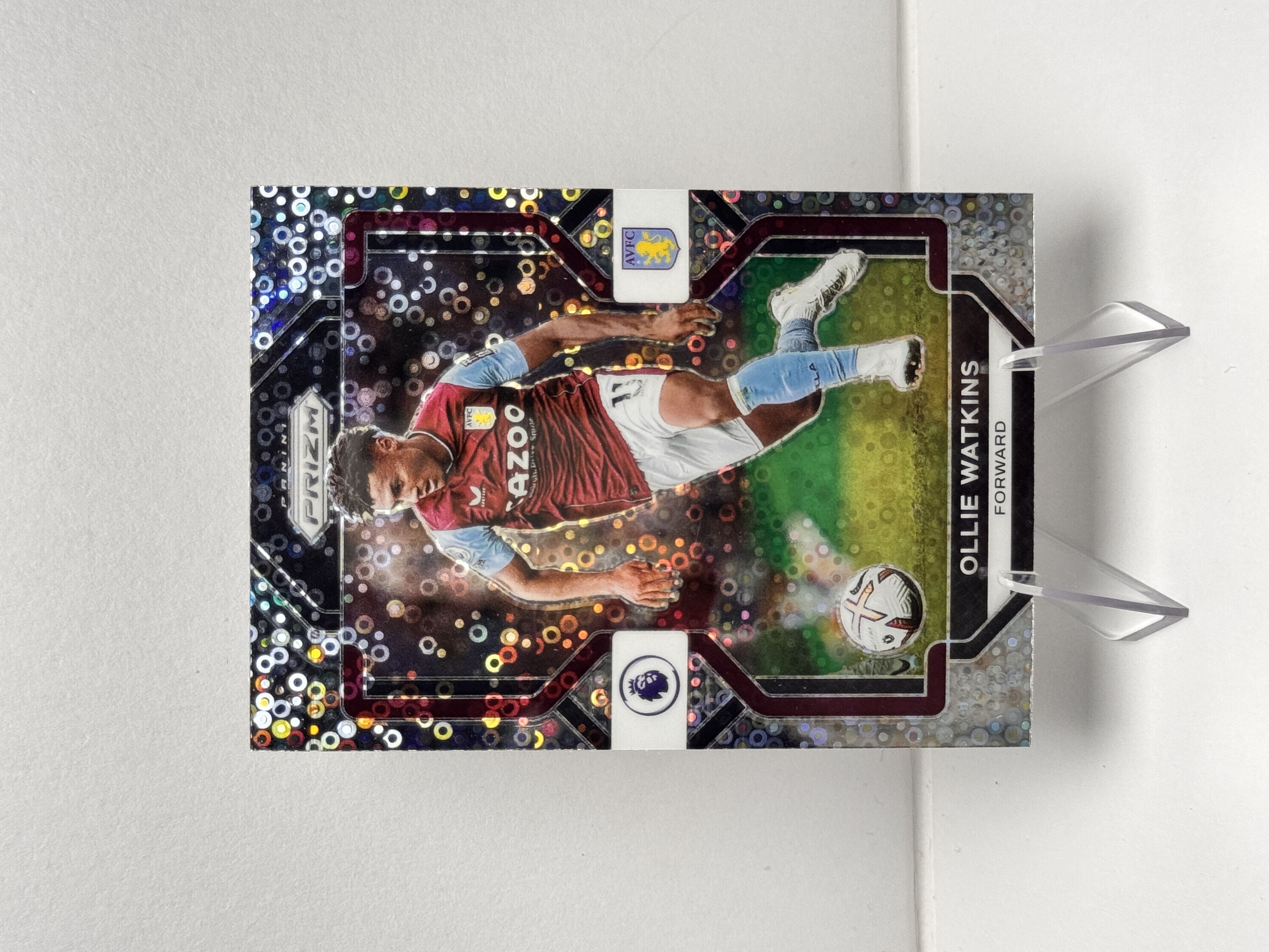 2022-23 Panini Prizm Ollie Watkins 英超 pz 阿斯顿维拉 瓦特金斯 银泡泡折 折射 实卡精美 收藏必备 卡品如图 【星爷代拍】B3-2