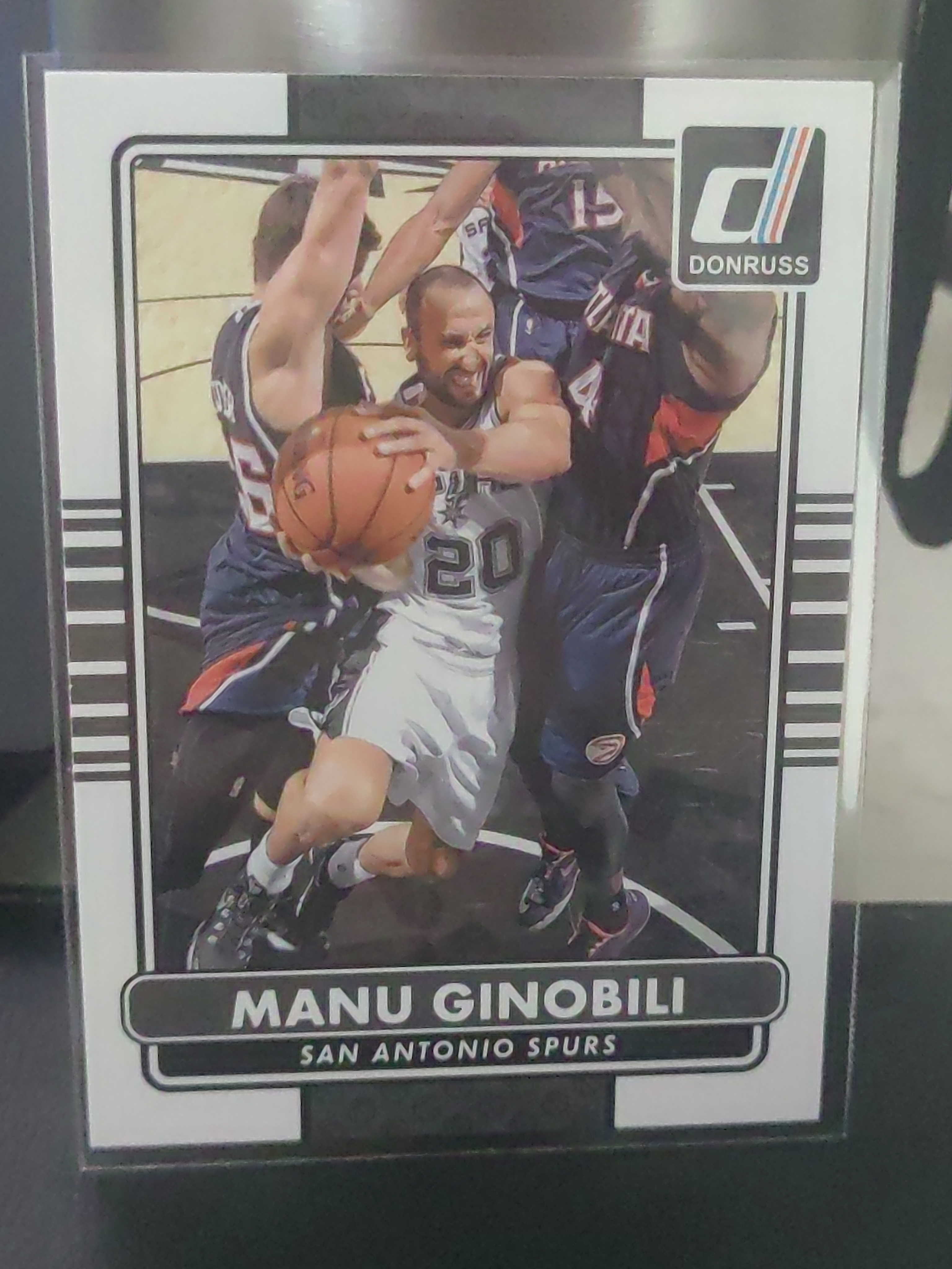 2014-15 Panini Donruss Manu Ginobili 杜蕾斯 马努 吉诺比利 马刺 妖刀 篮 白边白角 不保卡品 卡品如图