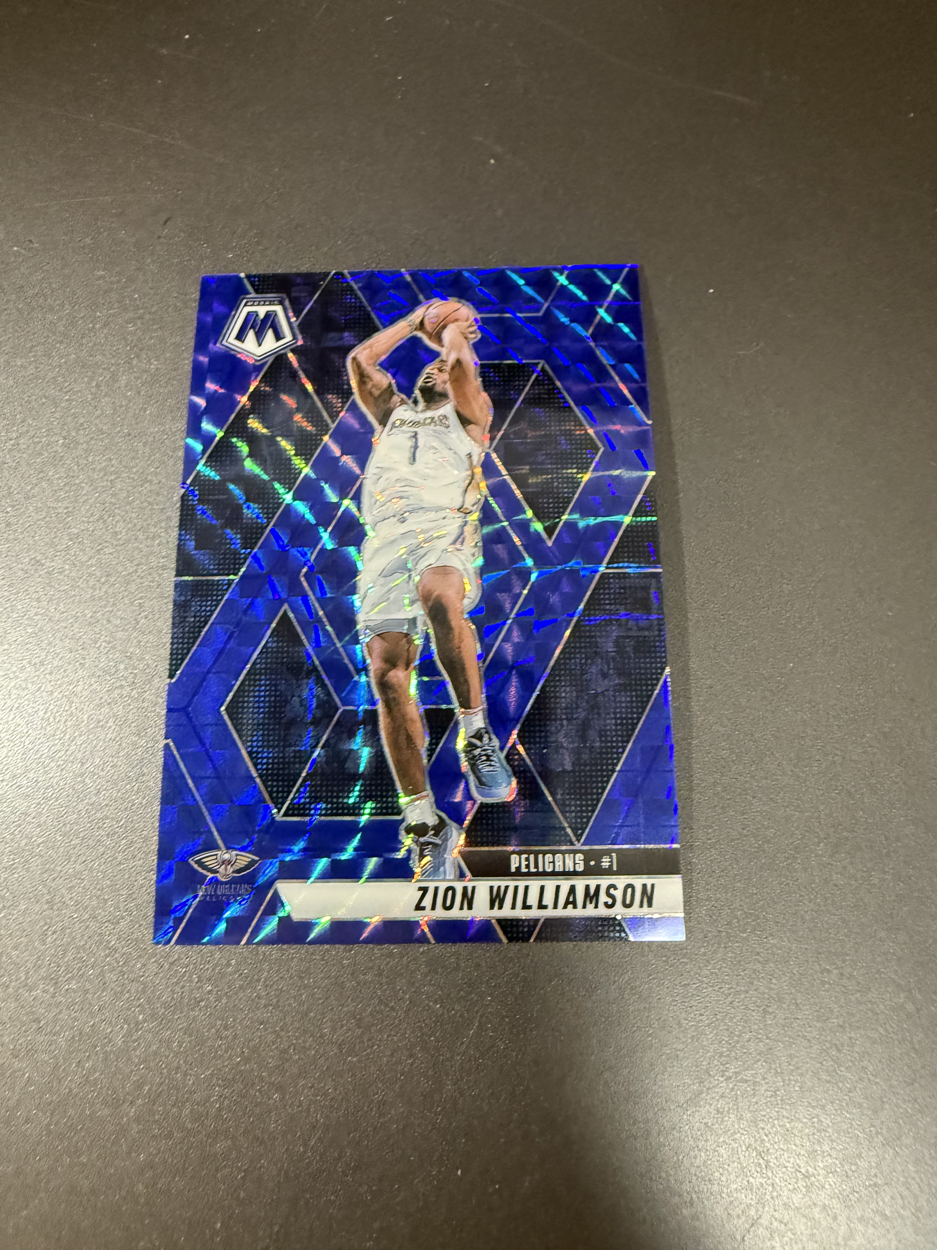2024-25 Panini Mosaic Zion Williamson 锡安 威廉姆森/锡安 胖虎 蔡恩 马赛克 蓝折 199编 MM