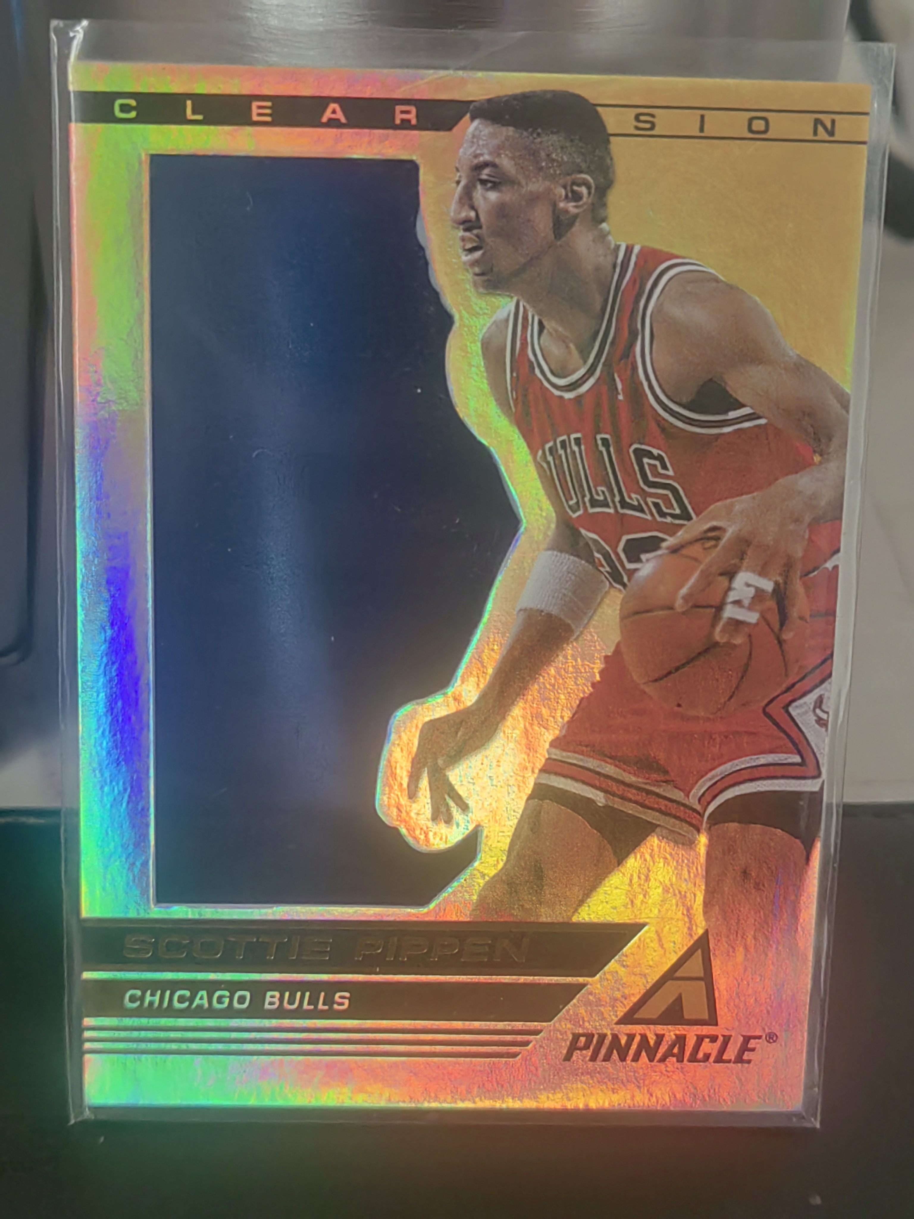 2013-14 Panini Pinnacle Scottie Pippen 巅峰 胶片 斯科蒂 皮蓬 公牛 蝙蝠侠 篮 白边白角 不保卡品 卡品如图