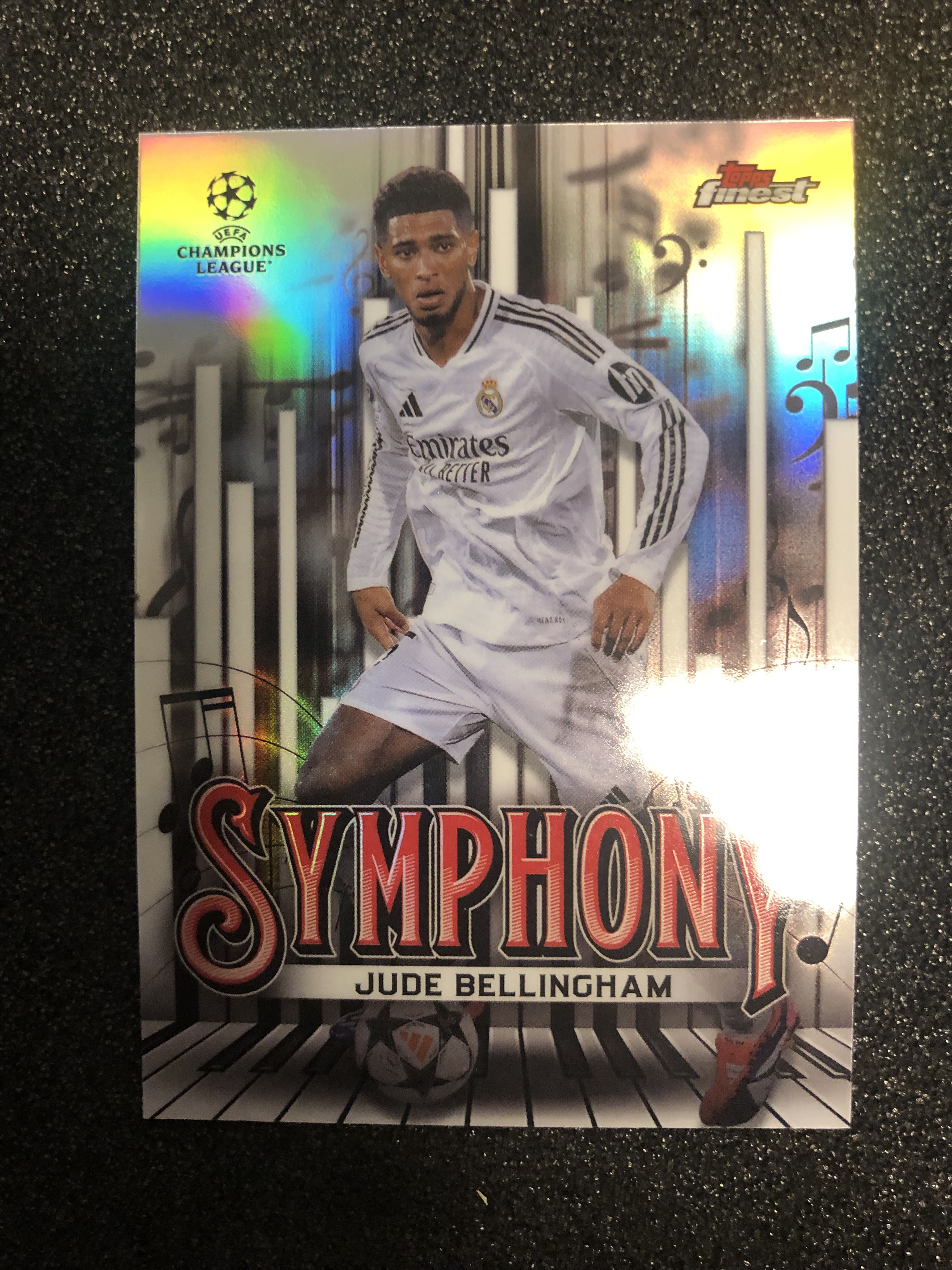 2024-25 Topps Finest Jude Bellingham 欧战finest 绿茵交响特卡 贝林厄姆 英格兰 皇马 银折 卡品如图 凑套收藏必备