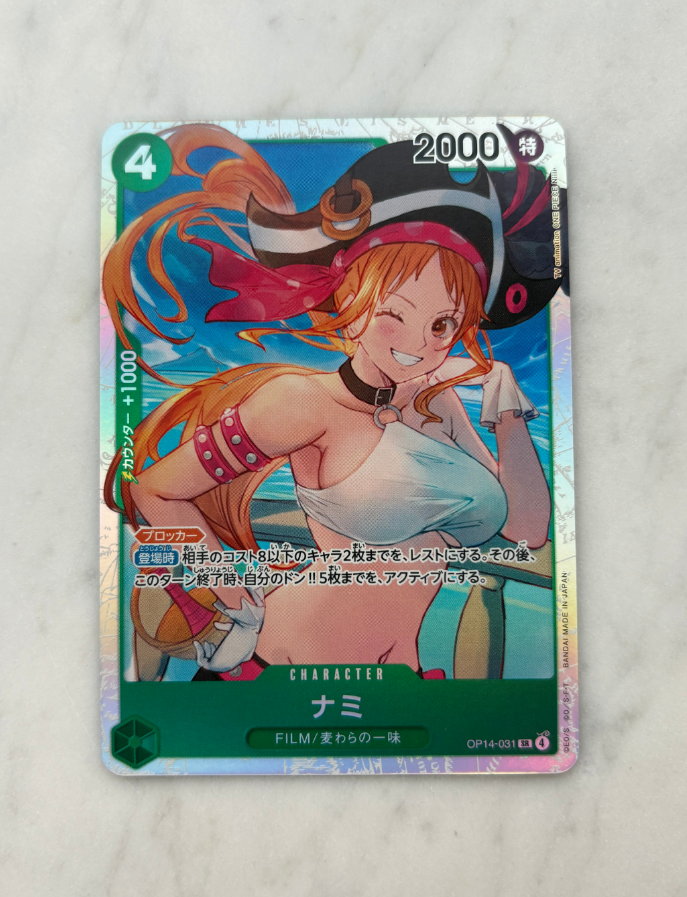 2025 ONE PIECE TCG OP14 ナミ ja 航海王 海贼王 日版 娜美 SR 卡品如图 默认流通 收藏必备 闪卡 折射 收藏