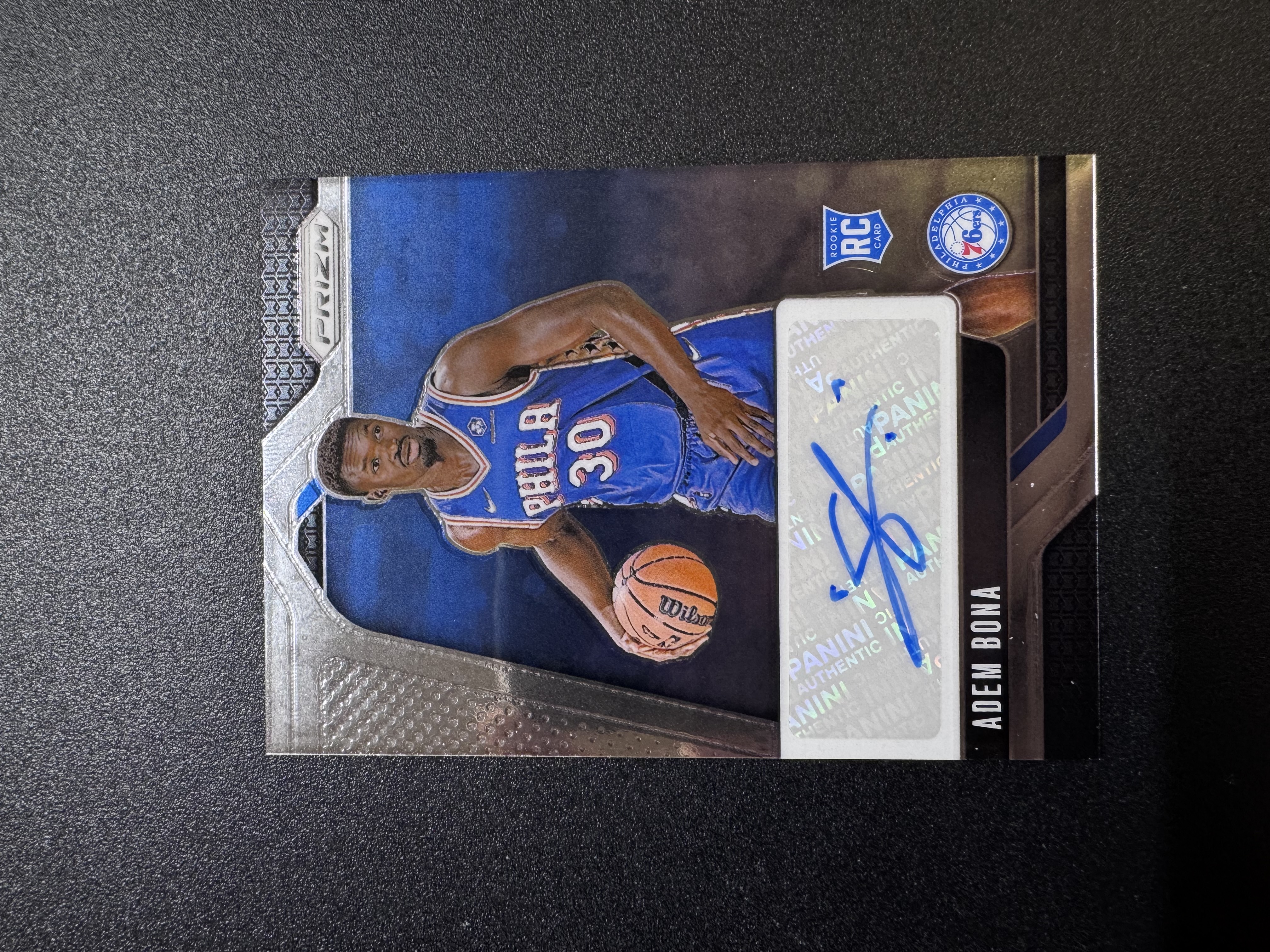 2024-25 Panini Prizm Adem Bona RC 阿德姆 博纳 76人 新秀 Pz系列 单人签字 折射